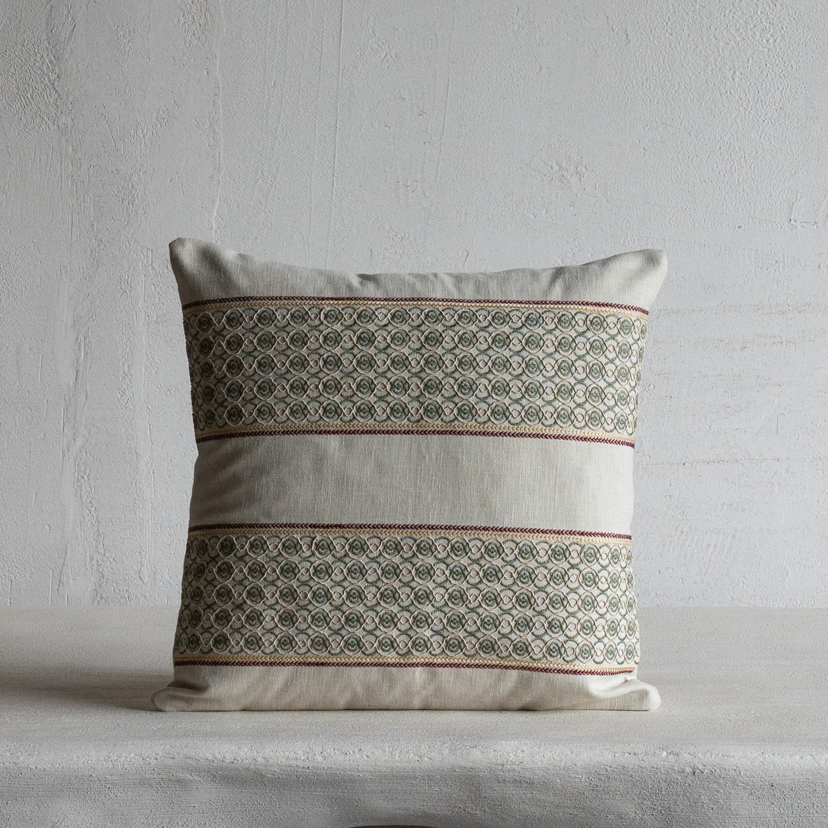 Quiet Medinas – Olive Green Cushion Cover