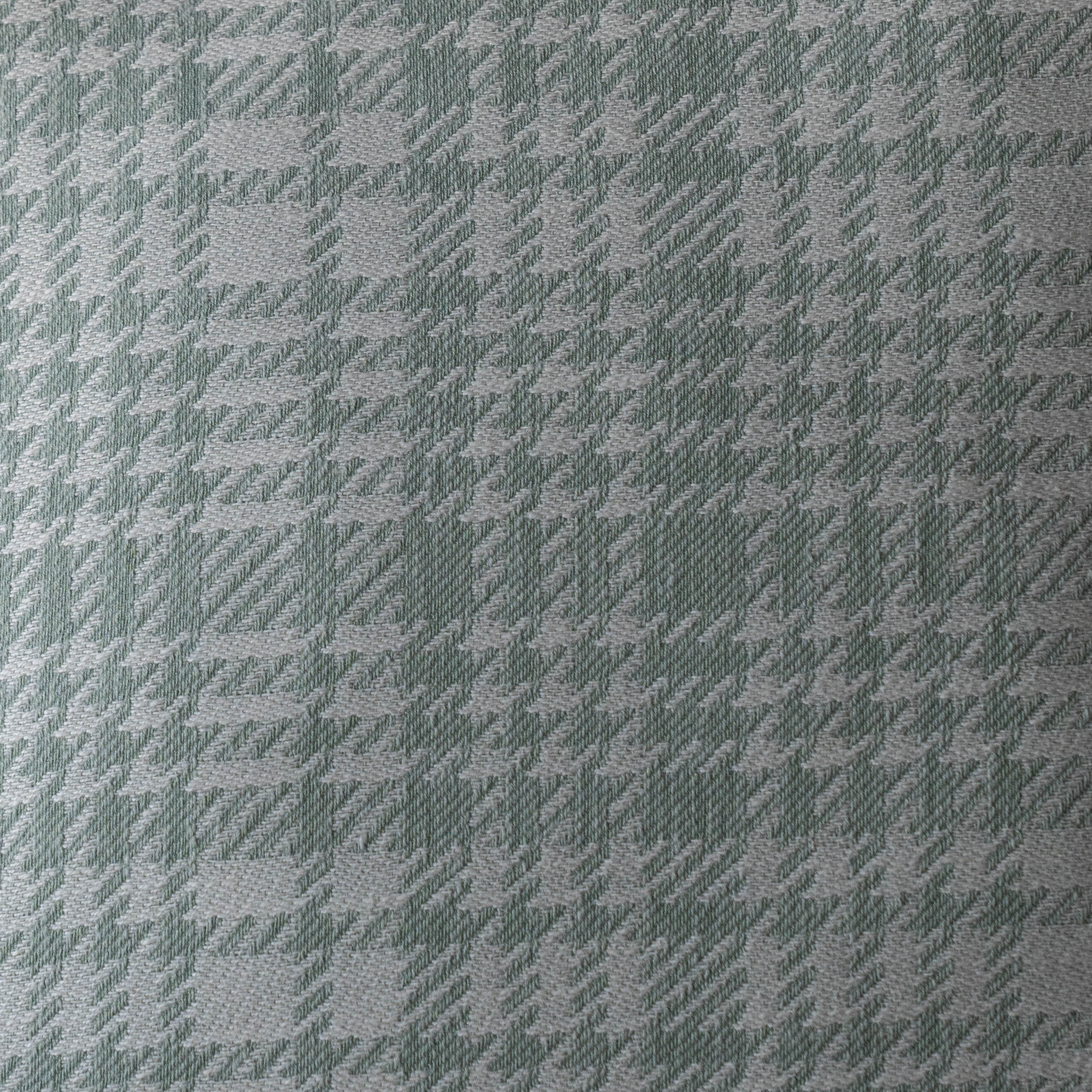 Houndstooth Accent Cushion Cover - GREEN