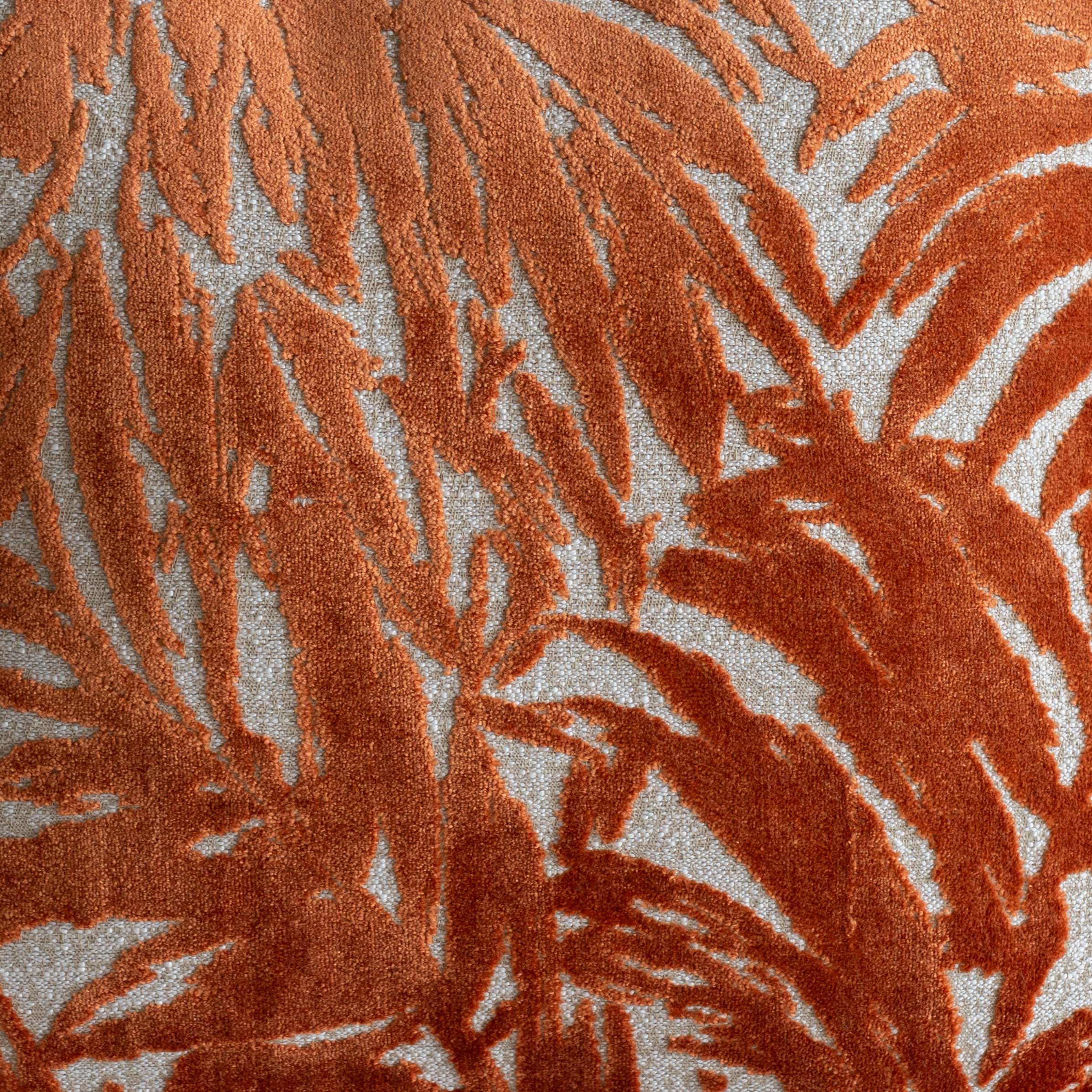 Soft Foliage Cushion Cover - ORANGE