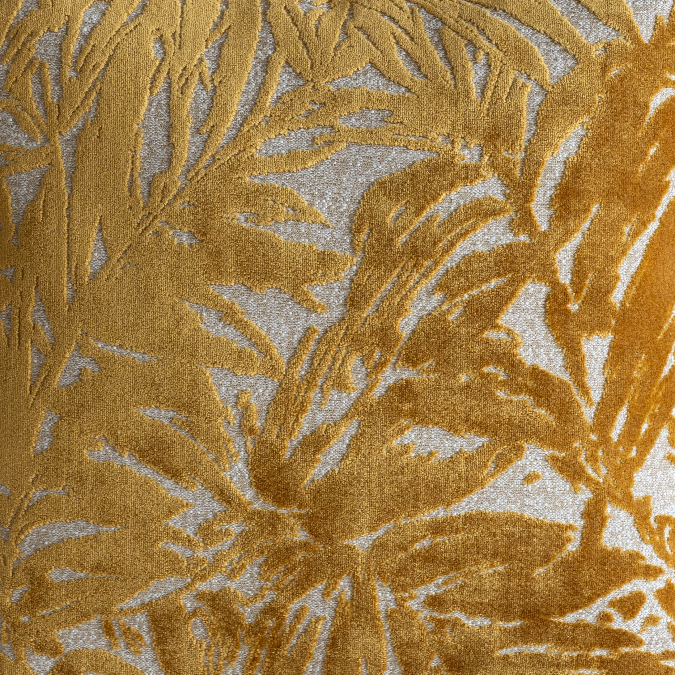 Soft Foliage Cushion Cover - GOLD AMBER