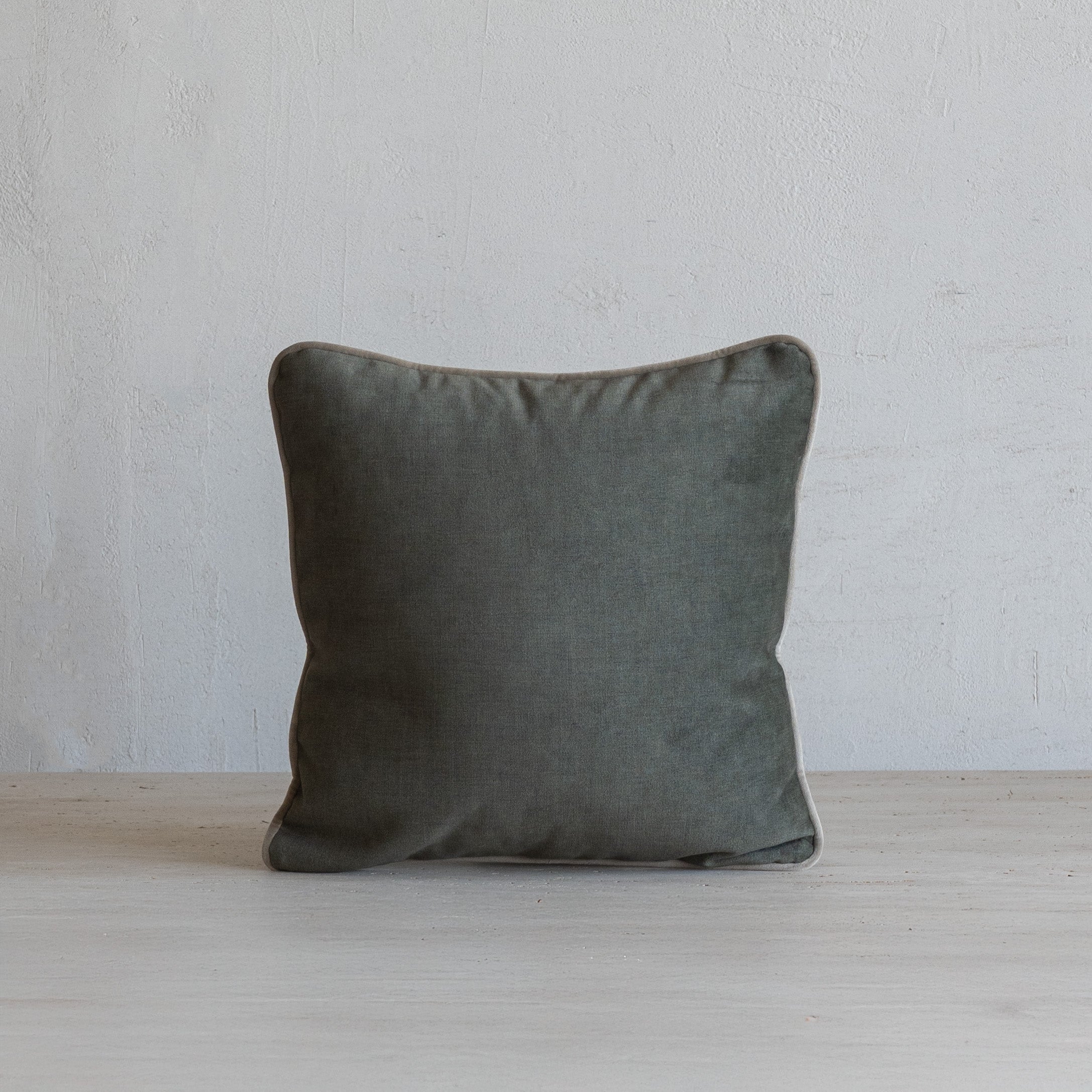 Imperia Velvet Cushion Cover - OLIVE