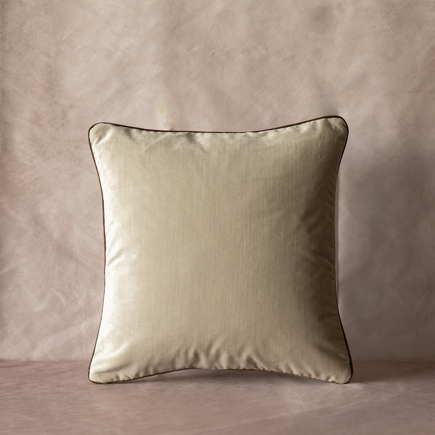 Warm Cream Velvet Cushion Cover