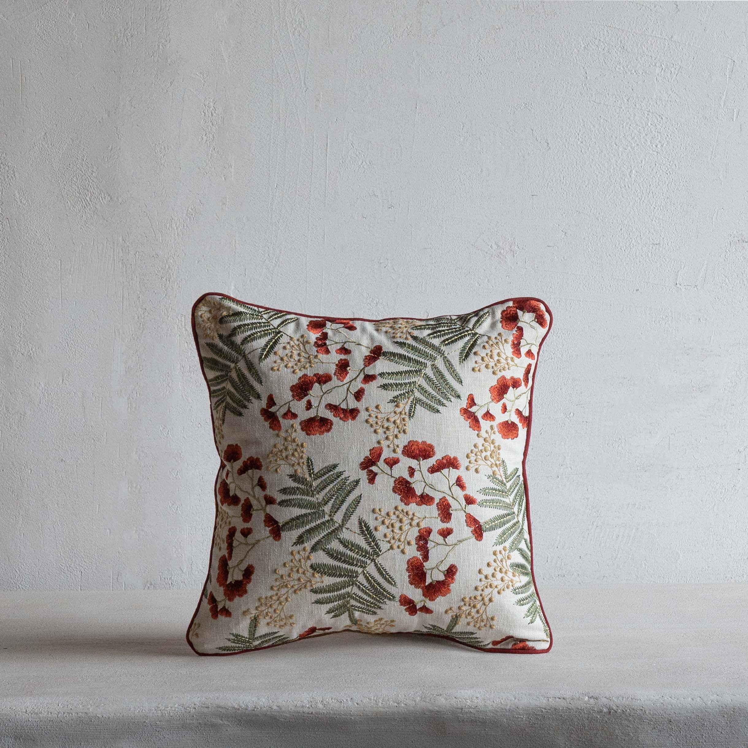 Floral Fern Cushion Cover