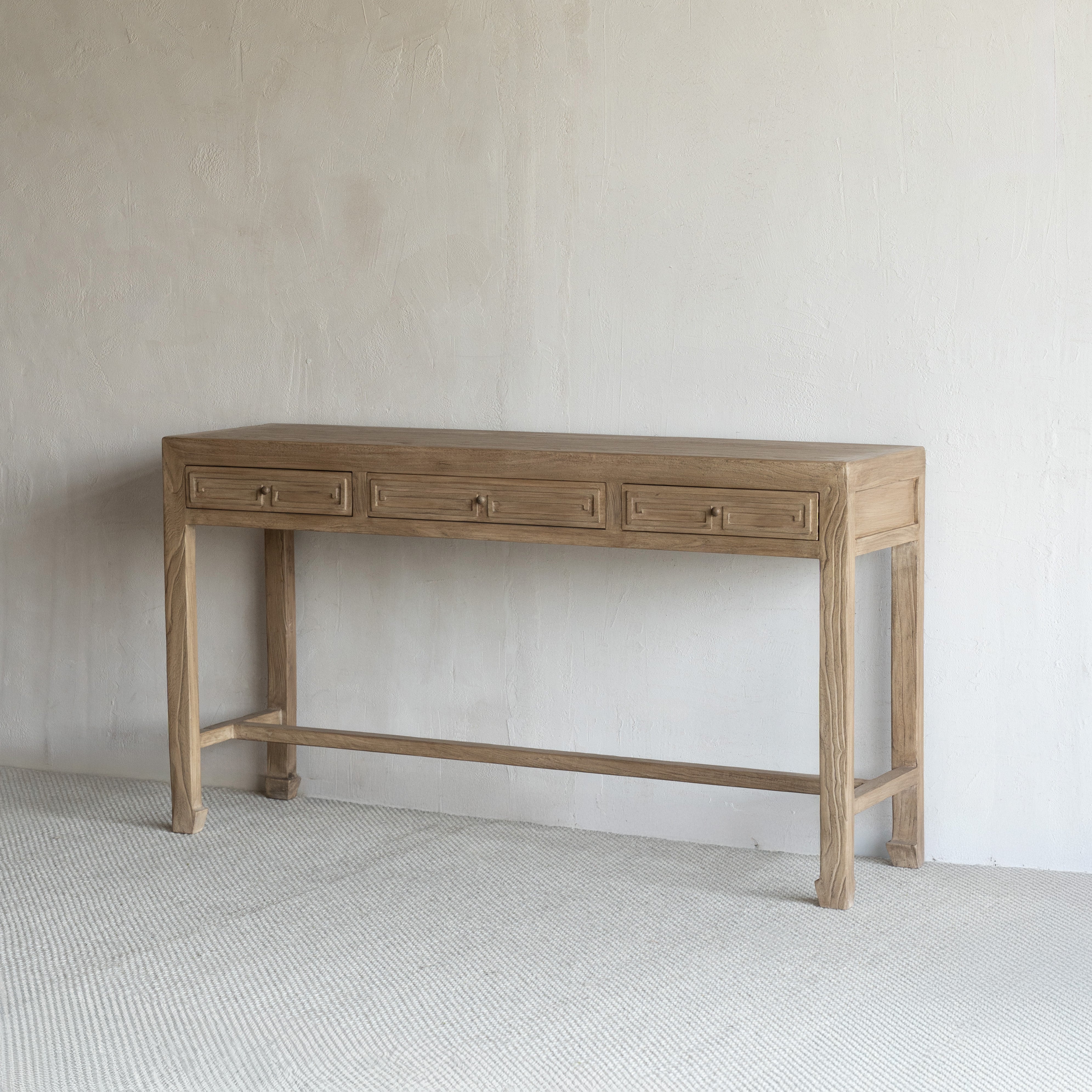 Rion Elm Wood Console Table & Dressing Table