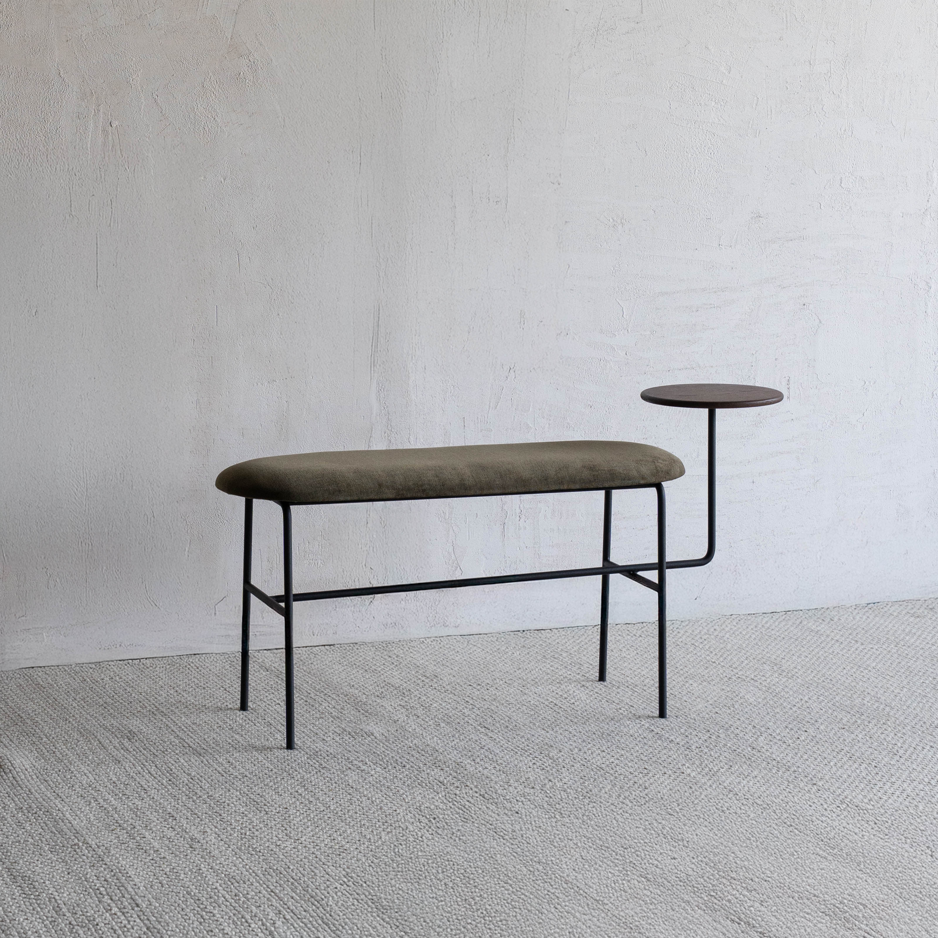 Darian Small Bench With Side Table