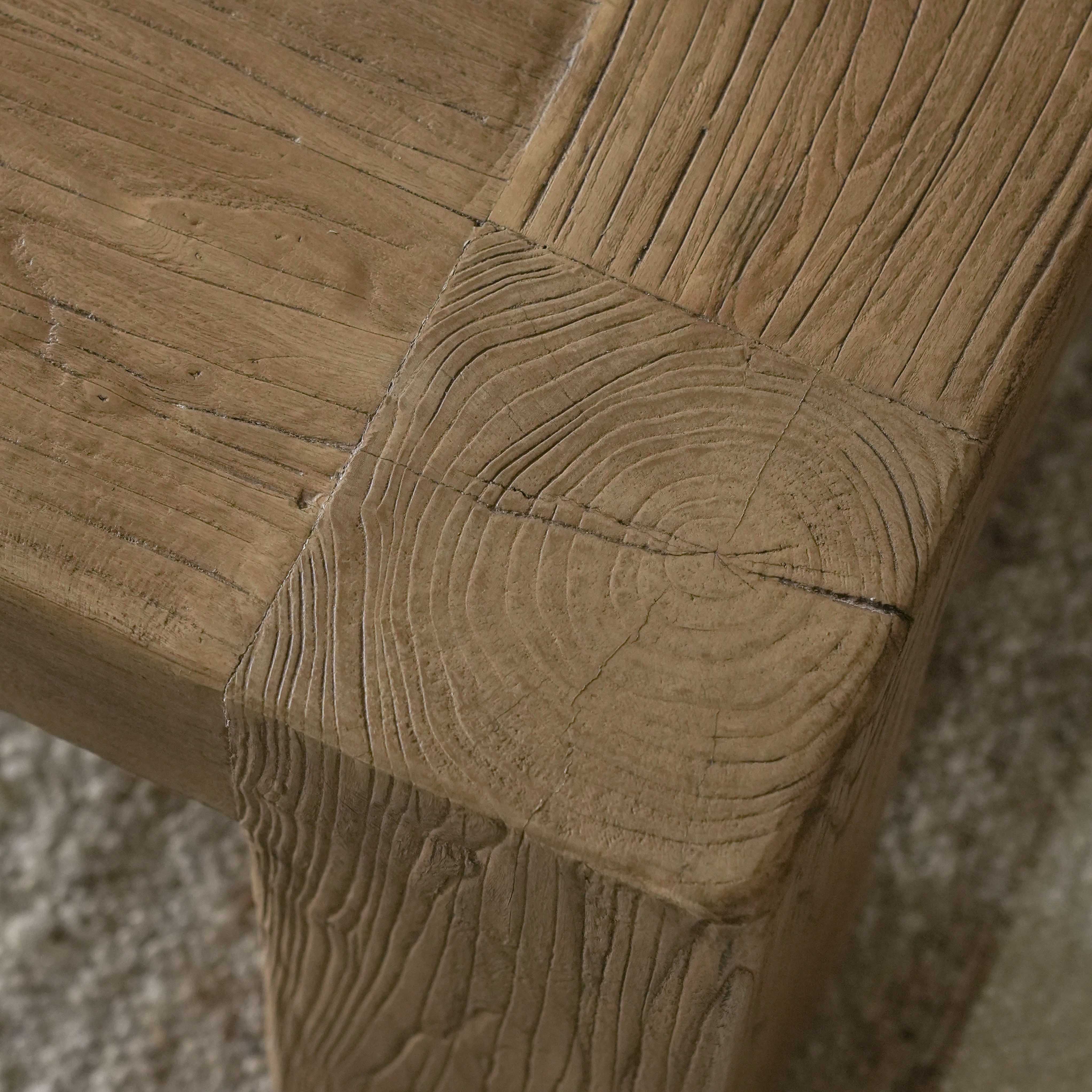 Norren Elm Wood Square Coffee Table