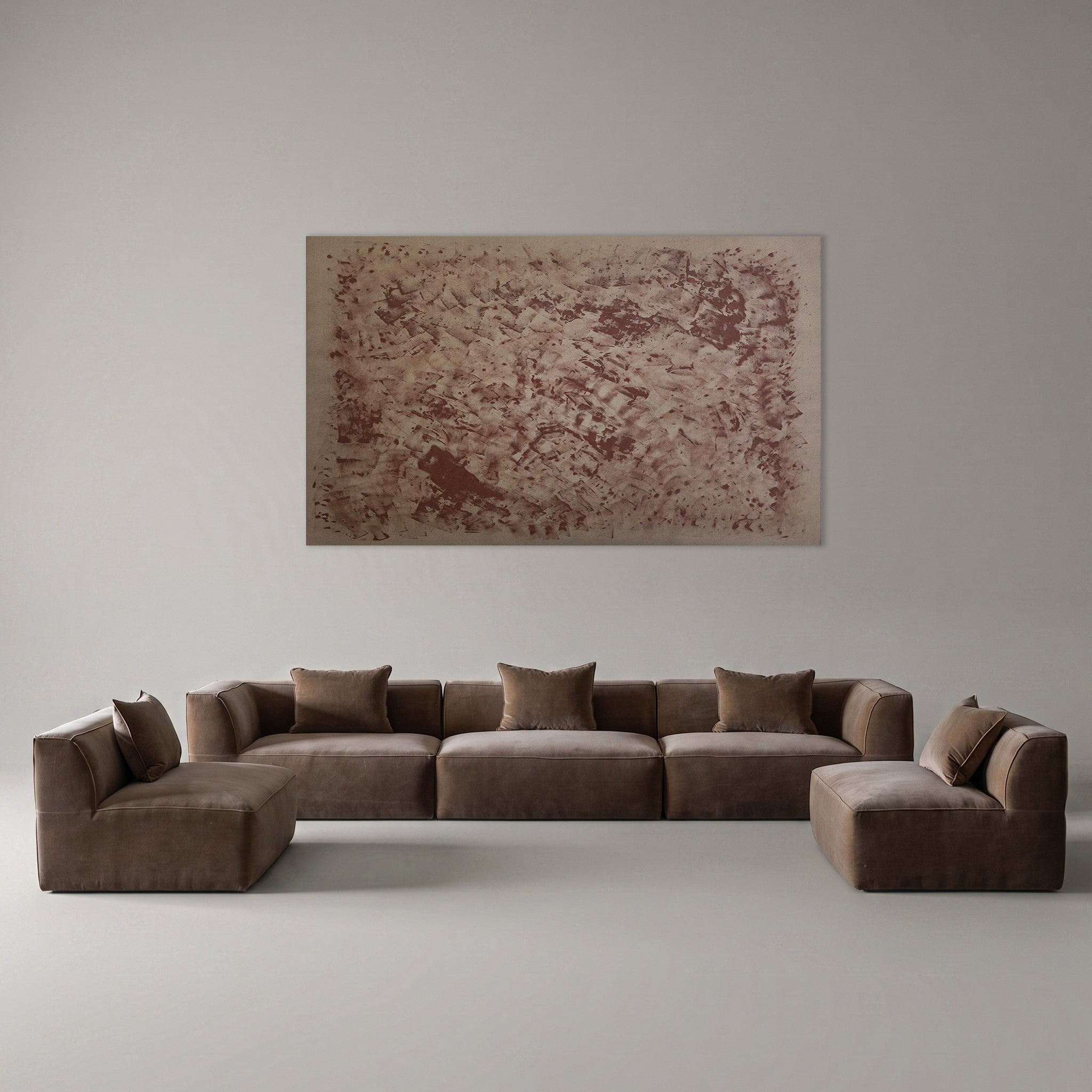 Ezra Modern Velvet Sectional | Modular Sofa - Mustard
