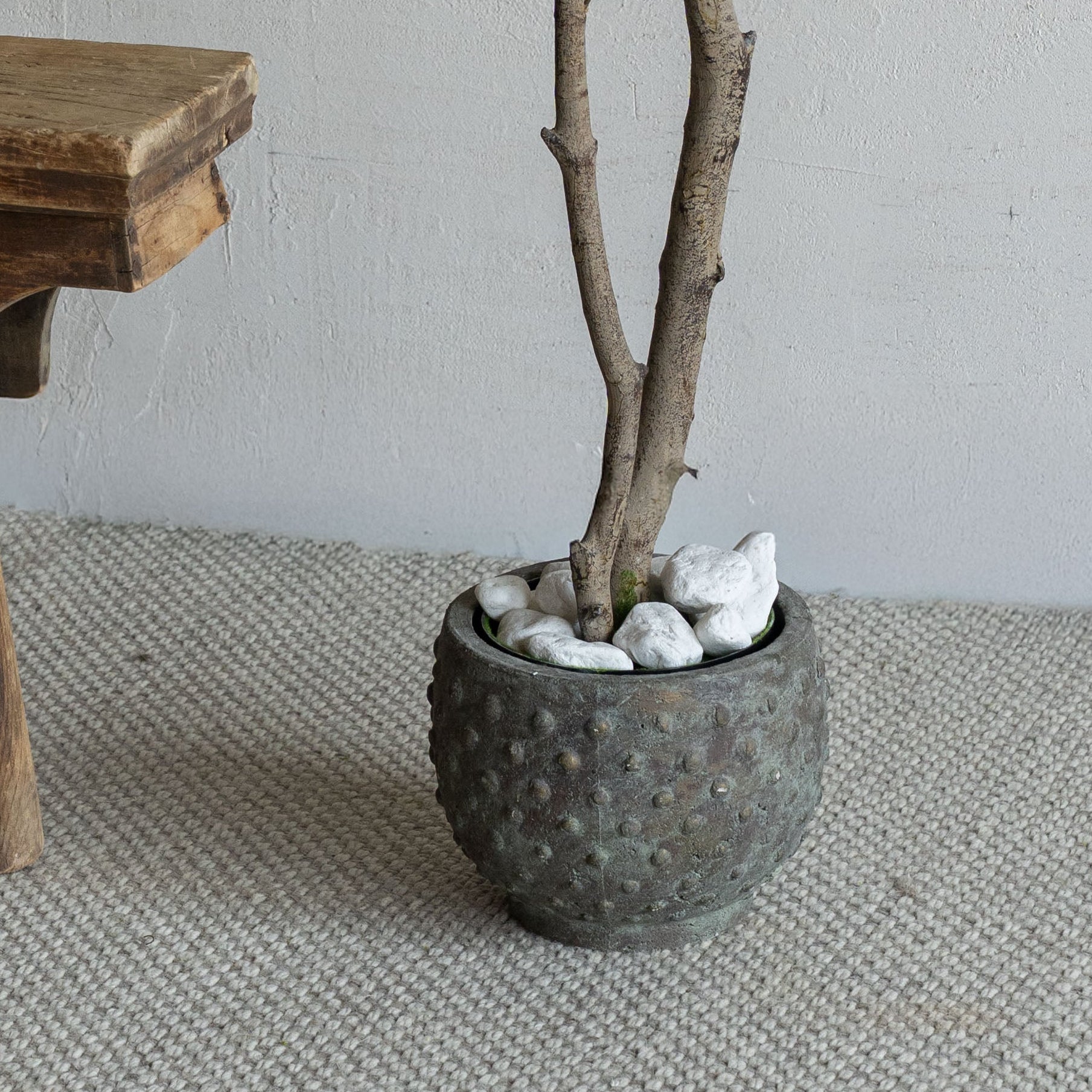 Earth Dot Vase - Grey