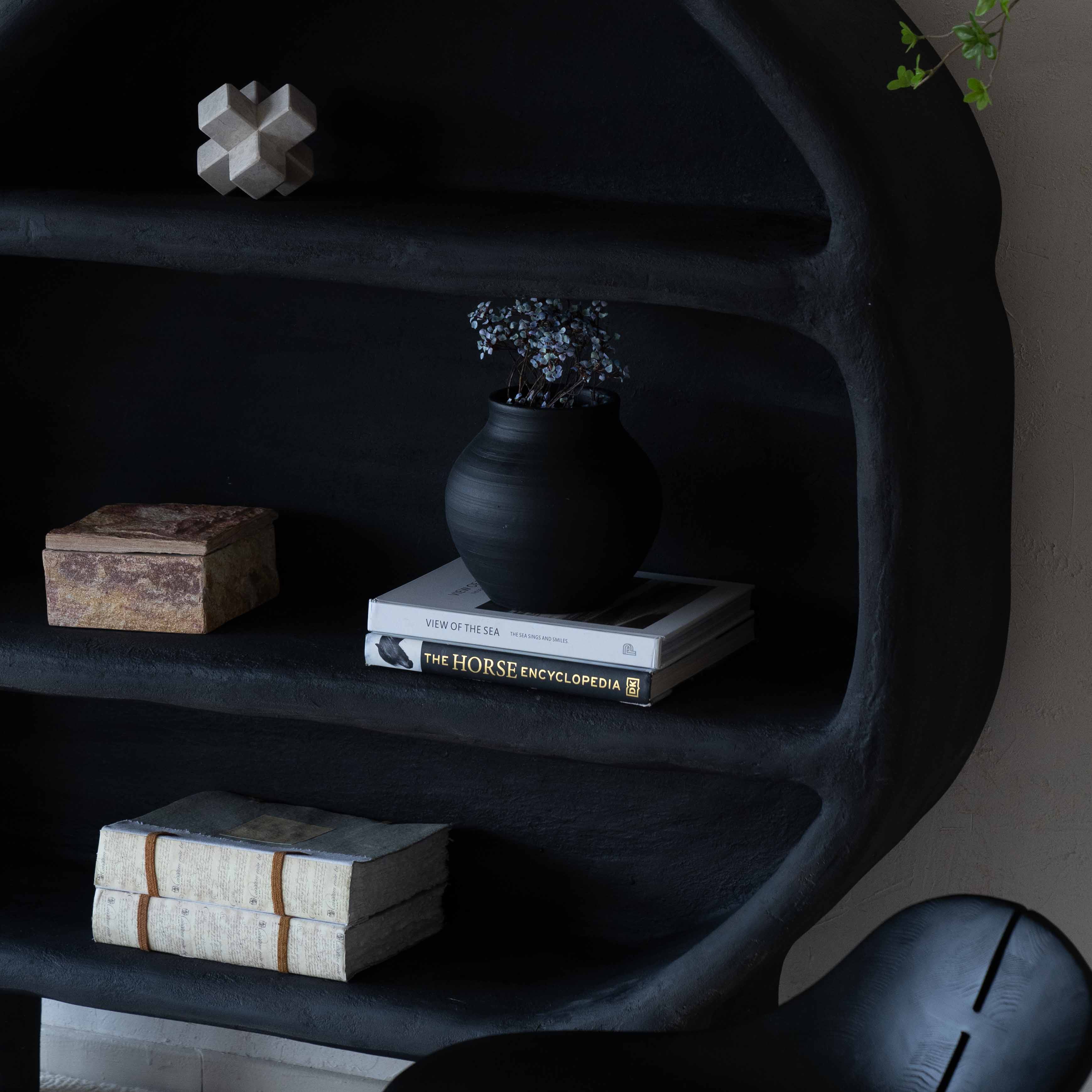 The Egg Black Shelf - Small - Shelf - WS Living - UAE Modern Home Furniture Stores in Dubai