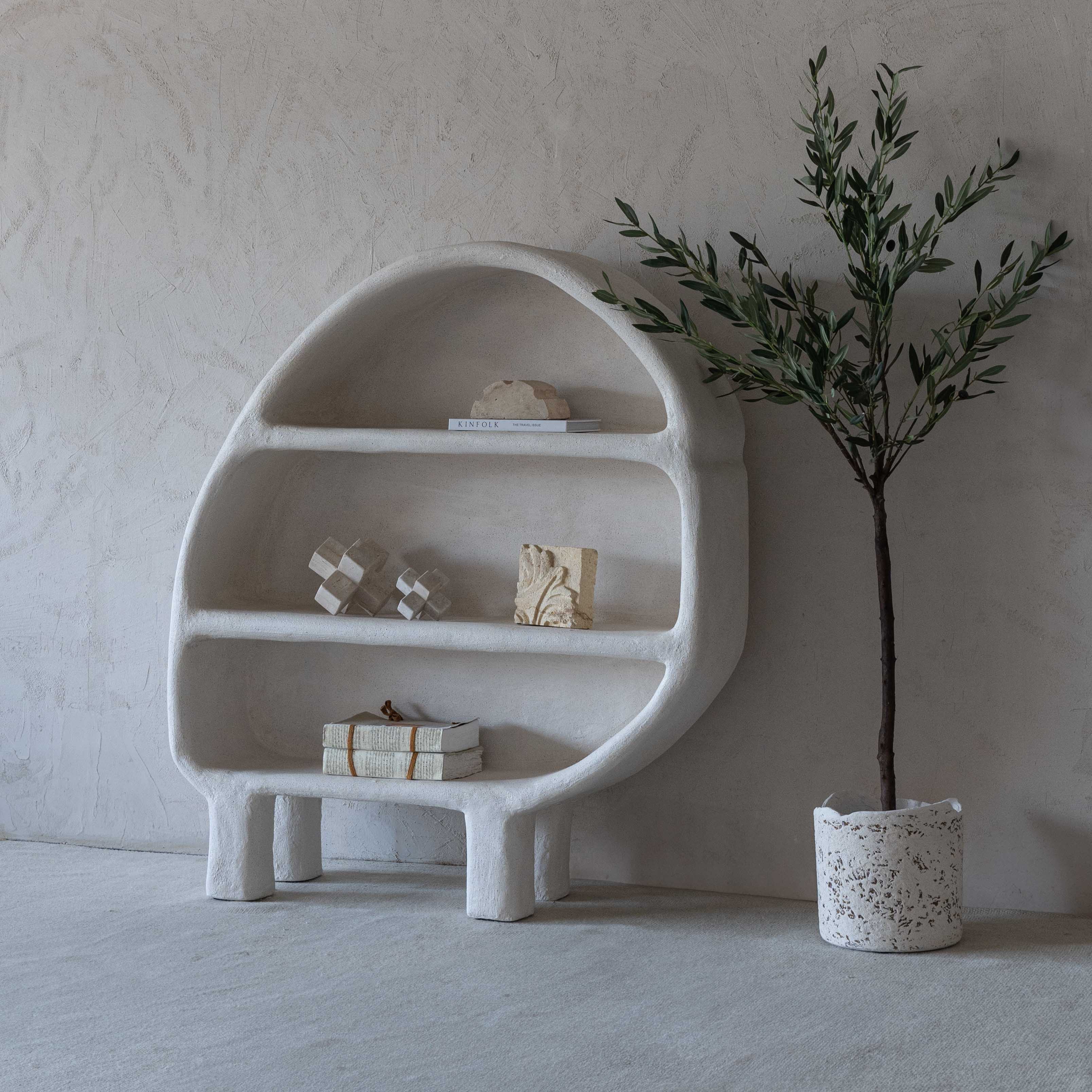 The Egg White Shelf - Small - Shelf - WS Living - UAE Modern Home Furniture Stores in Dubai