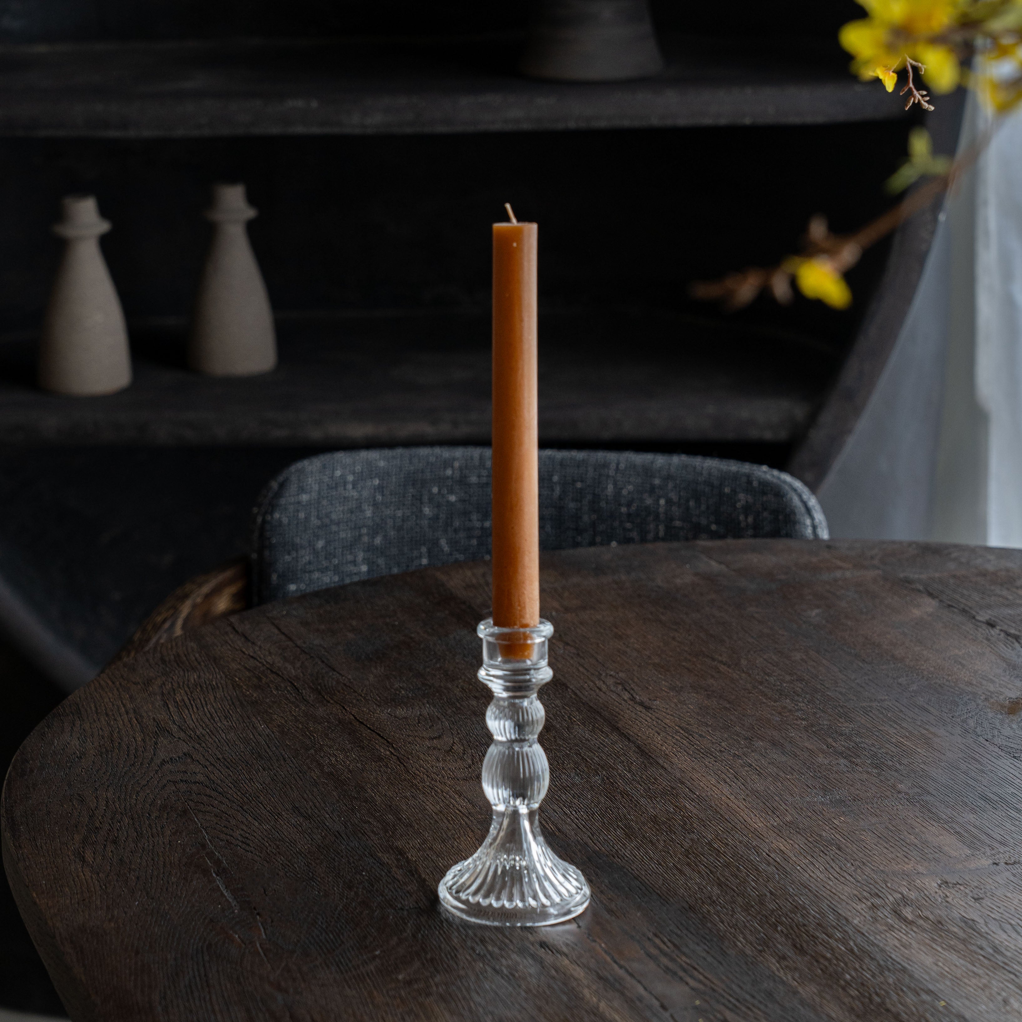 Regal Facet Glass Classic Candle Holder