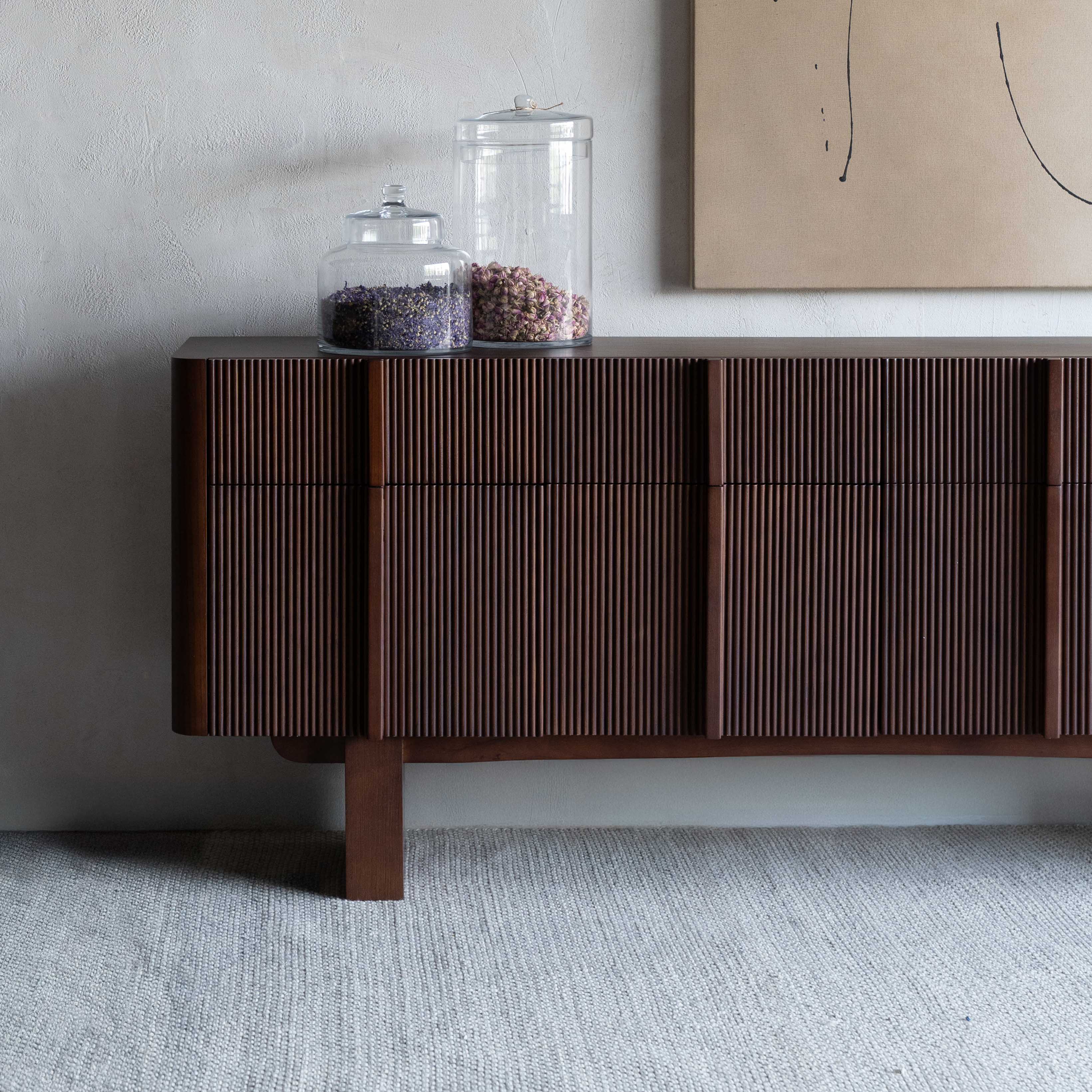 Elowen Solid Wood Sideboard - TV Units - WS Living Furniture  Furniture Store in Dubai