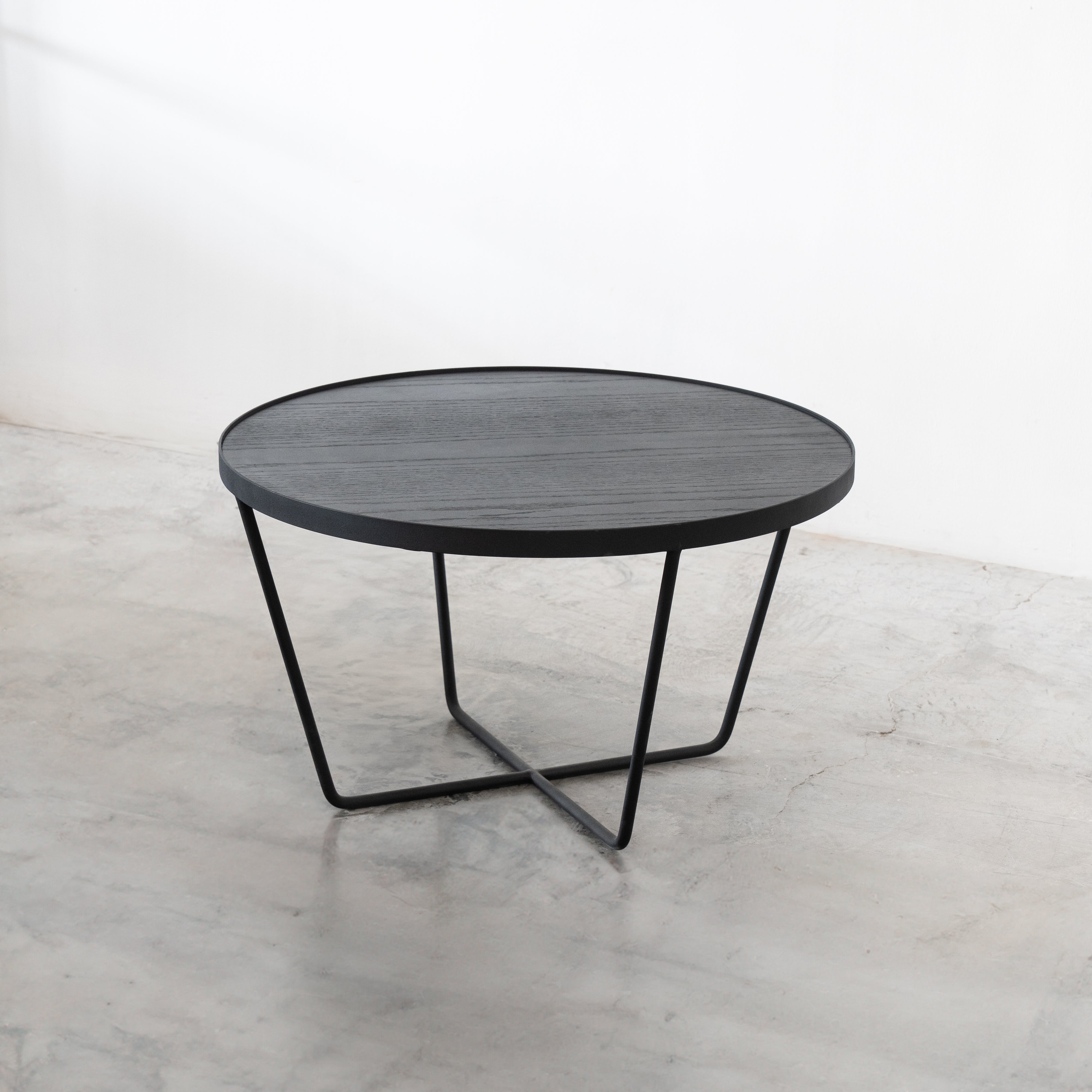Eris Black Coffee Table-BIG  - WS Living - UAE - Coffee Tables Wood and steel Furnitures - Dubai