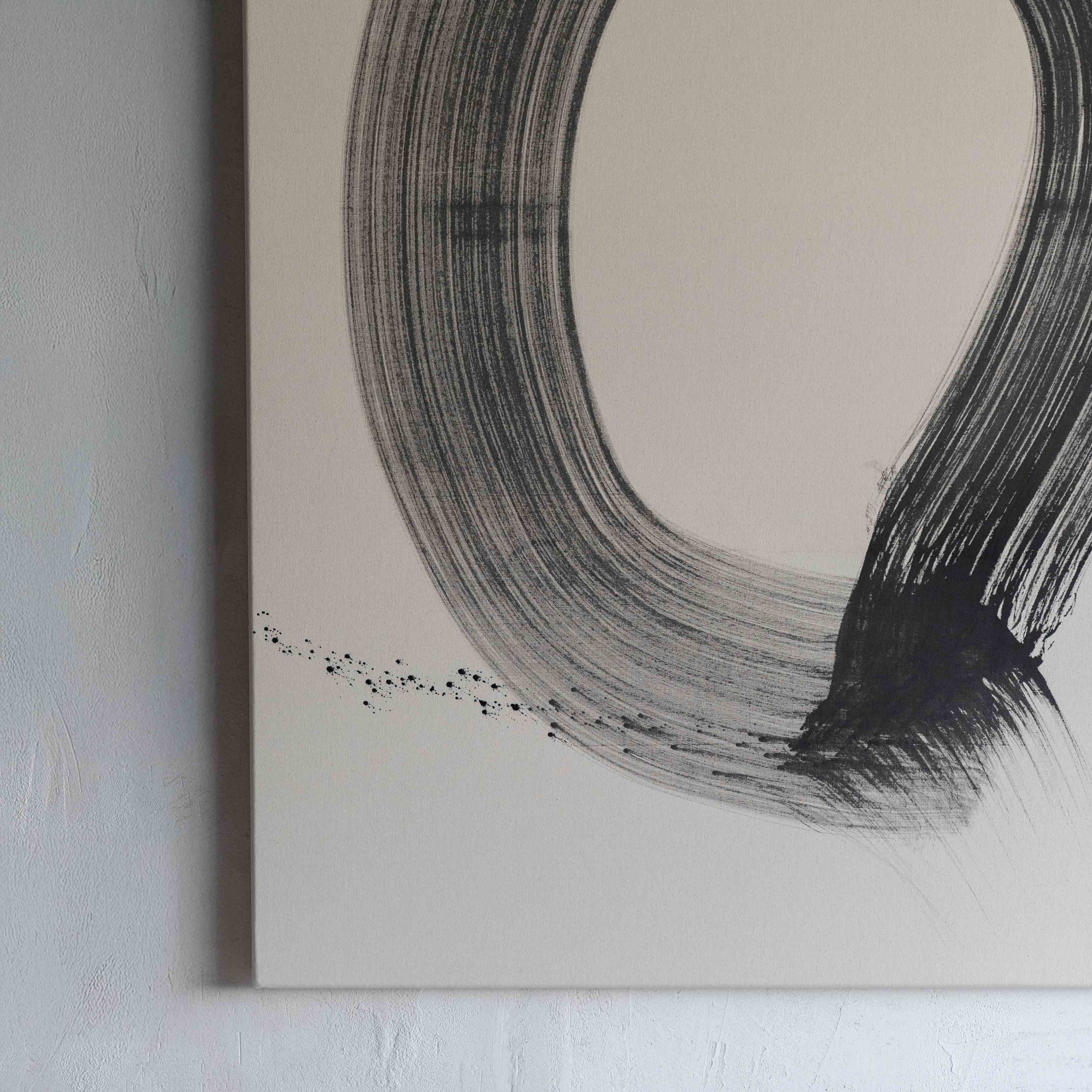 Eternity Black Handmade Wall Art Painting