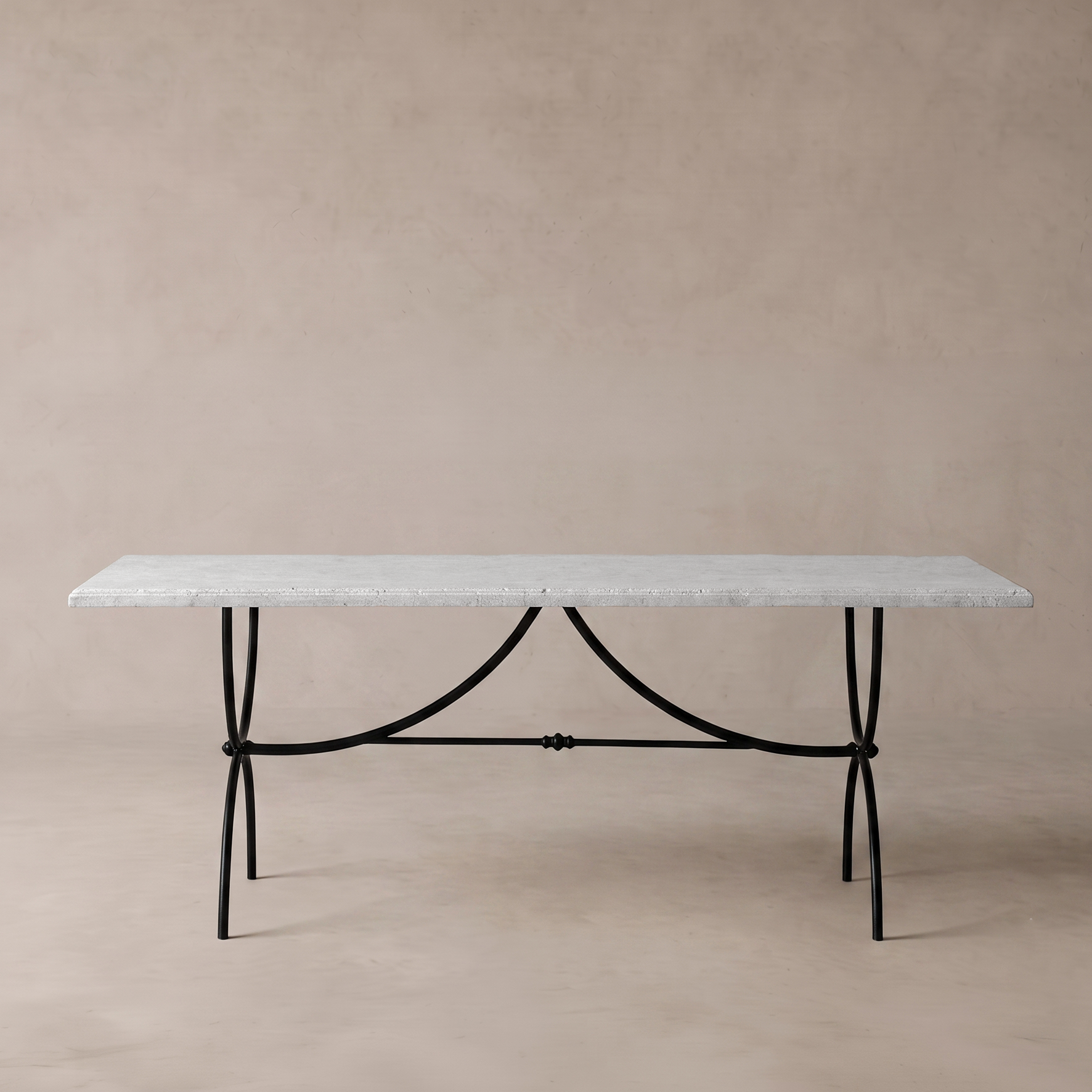 Auremont European Classic Limestone Dining Table