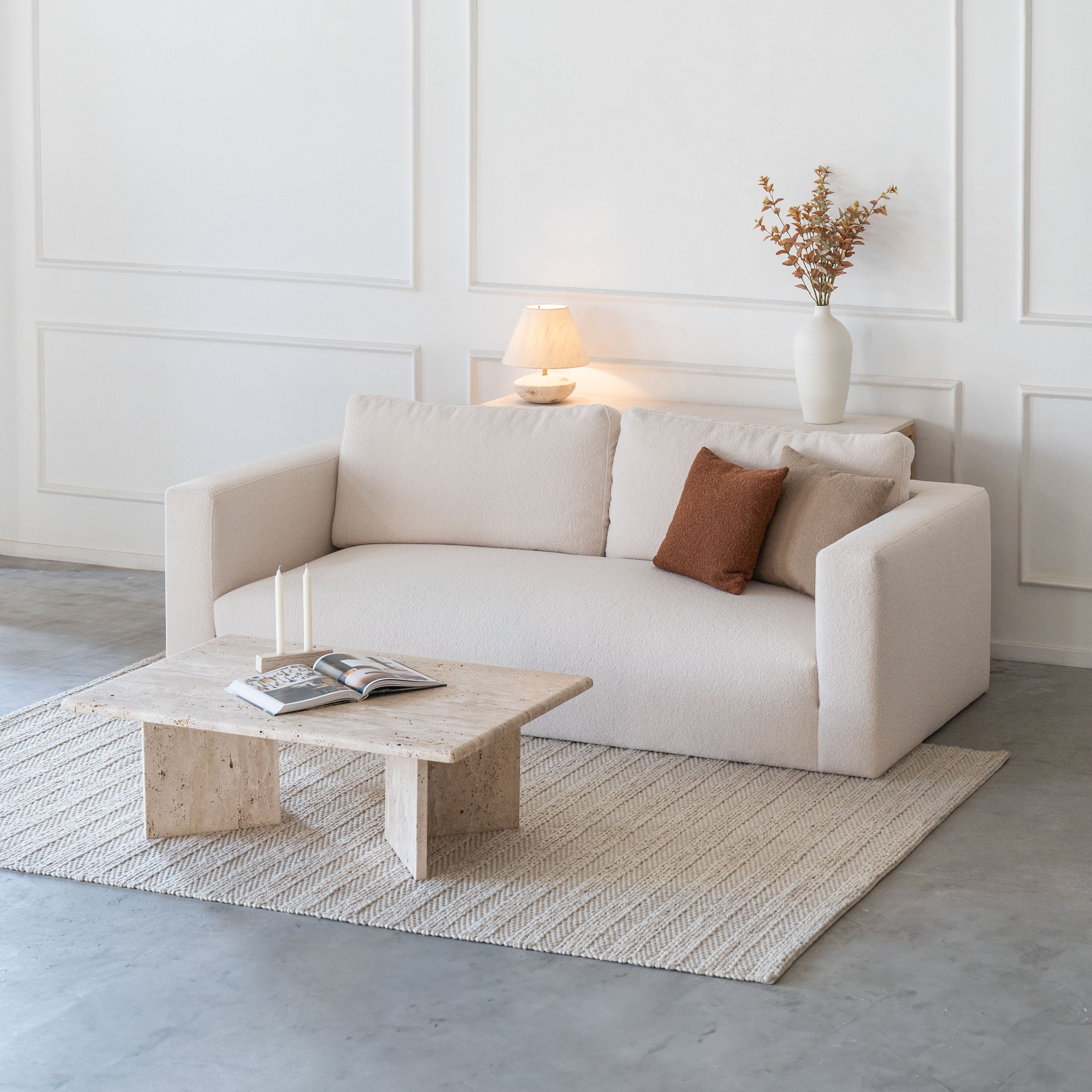 Eve Sofa-3 Seater  - WS Living - UAE - Sofa Wood and steel Furnitures - Dubai