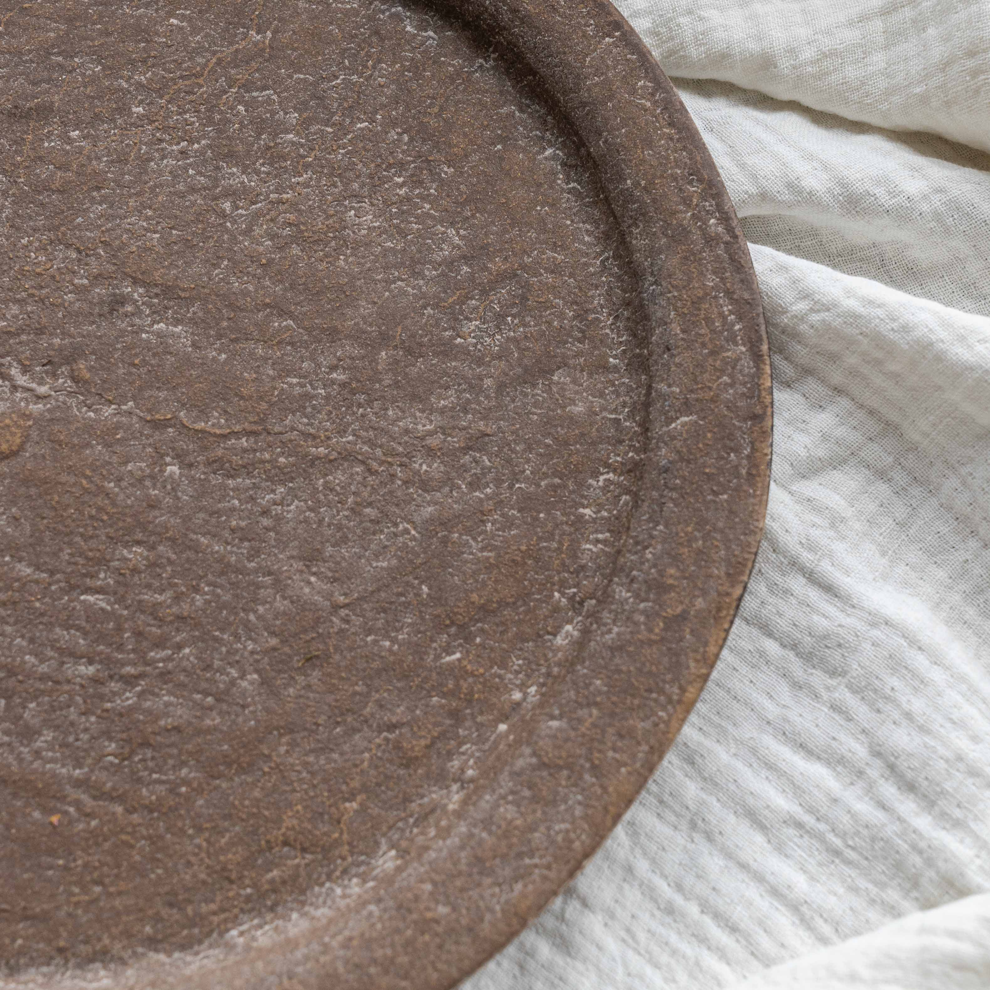 Everly Decorative Aluminium Round Tray - SE-73817