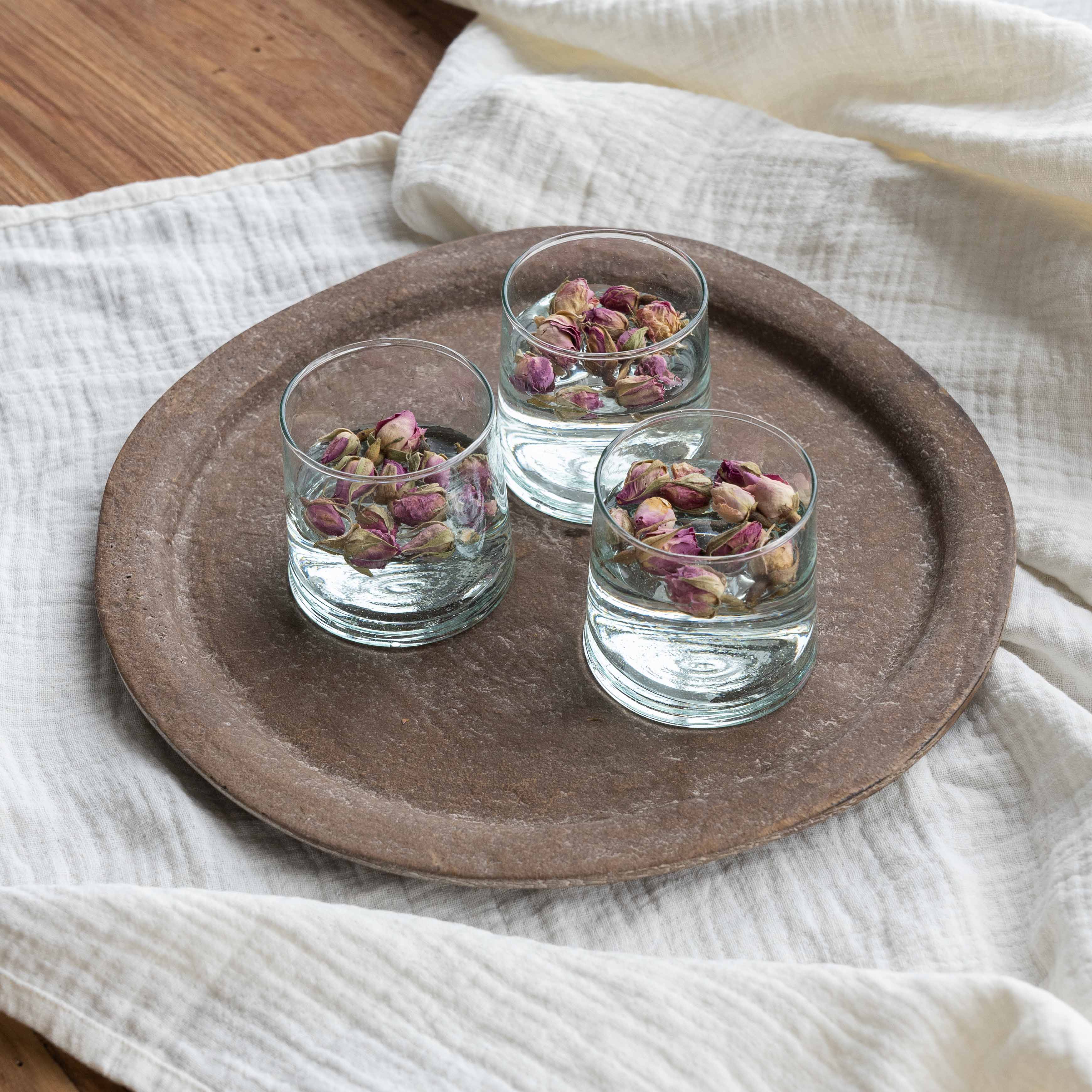 Everly Decorative Aluminium Round Tray - SE-73817