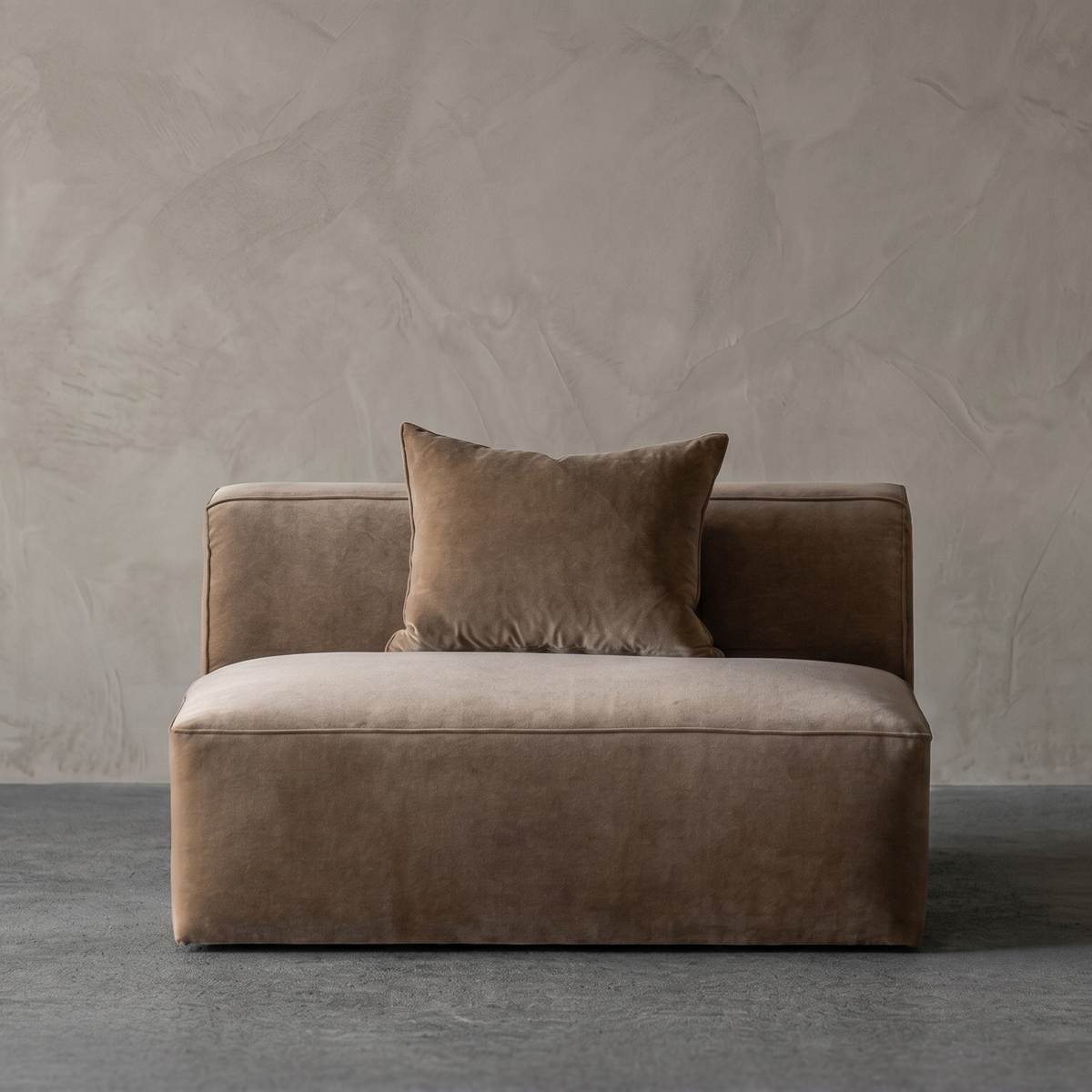 Ezra Modern Velvet Sectional | Modular Sofa - Mustard