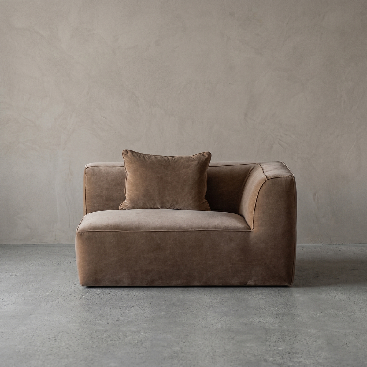Ezra Modern Velvet Sectional | Modular Sofa - Mustard