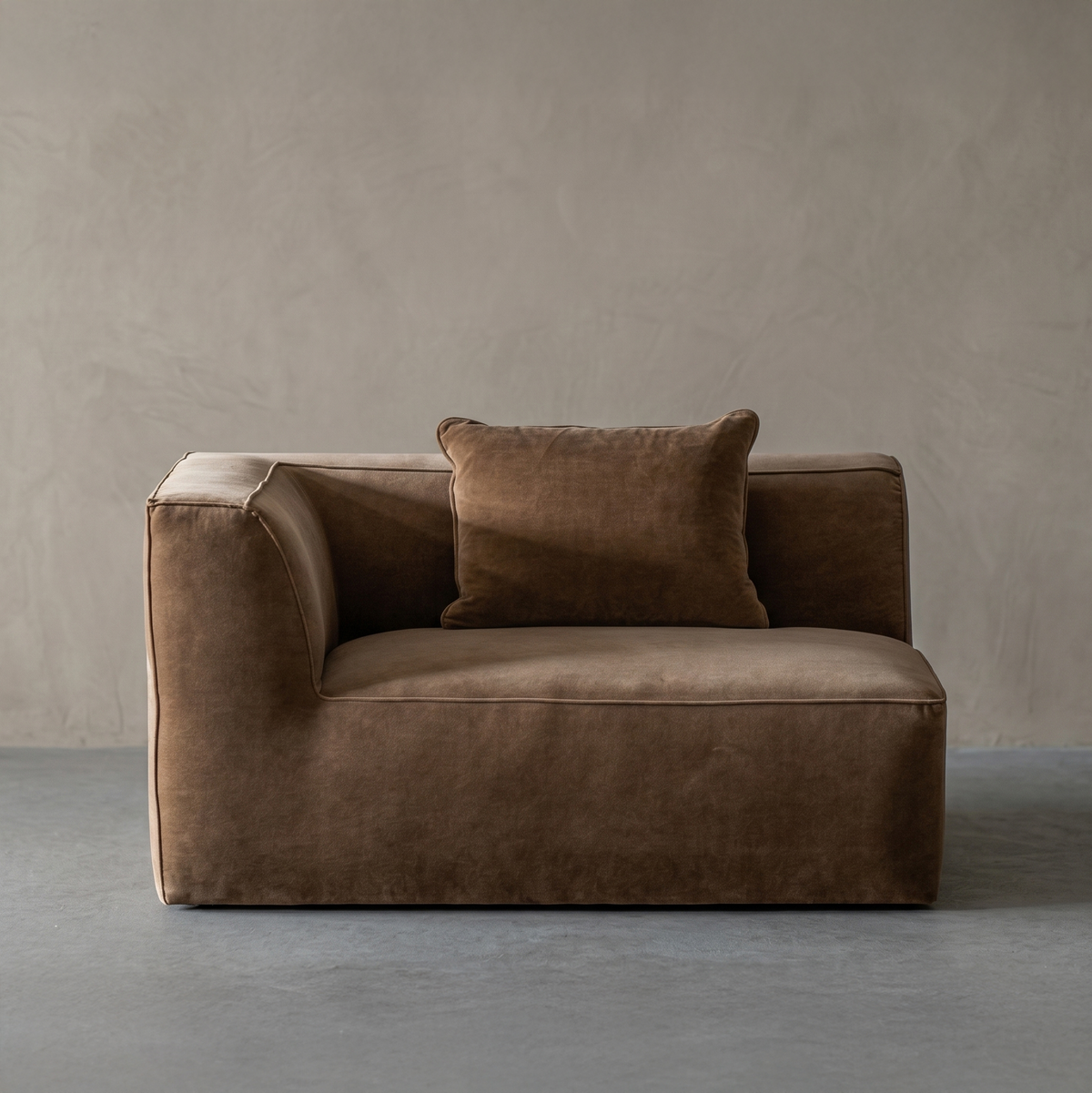 Ezra Modern Velvet Sectional | Modular Sofa - Mustard