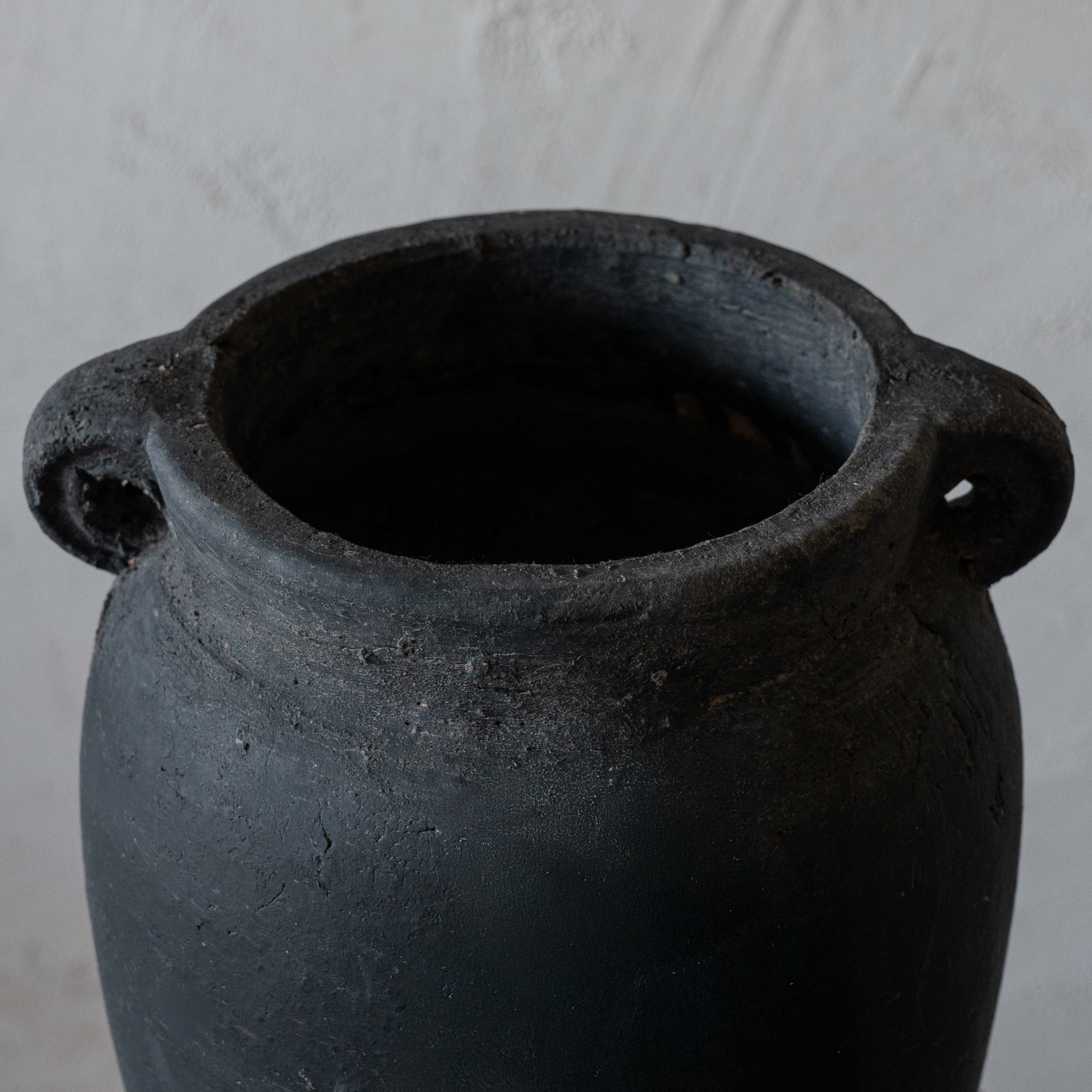 Wamble Terracotta Vase With Handle | Flower Pot