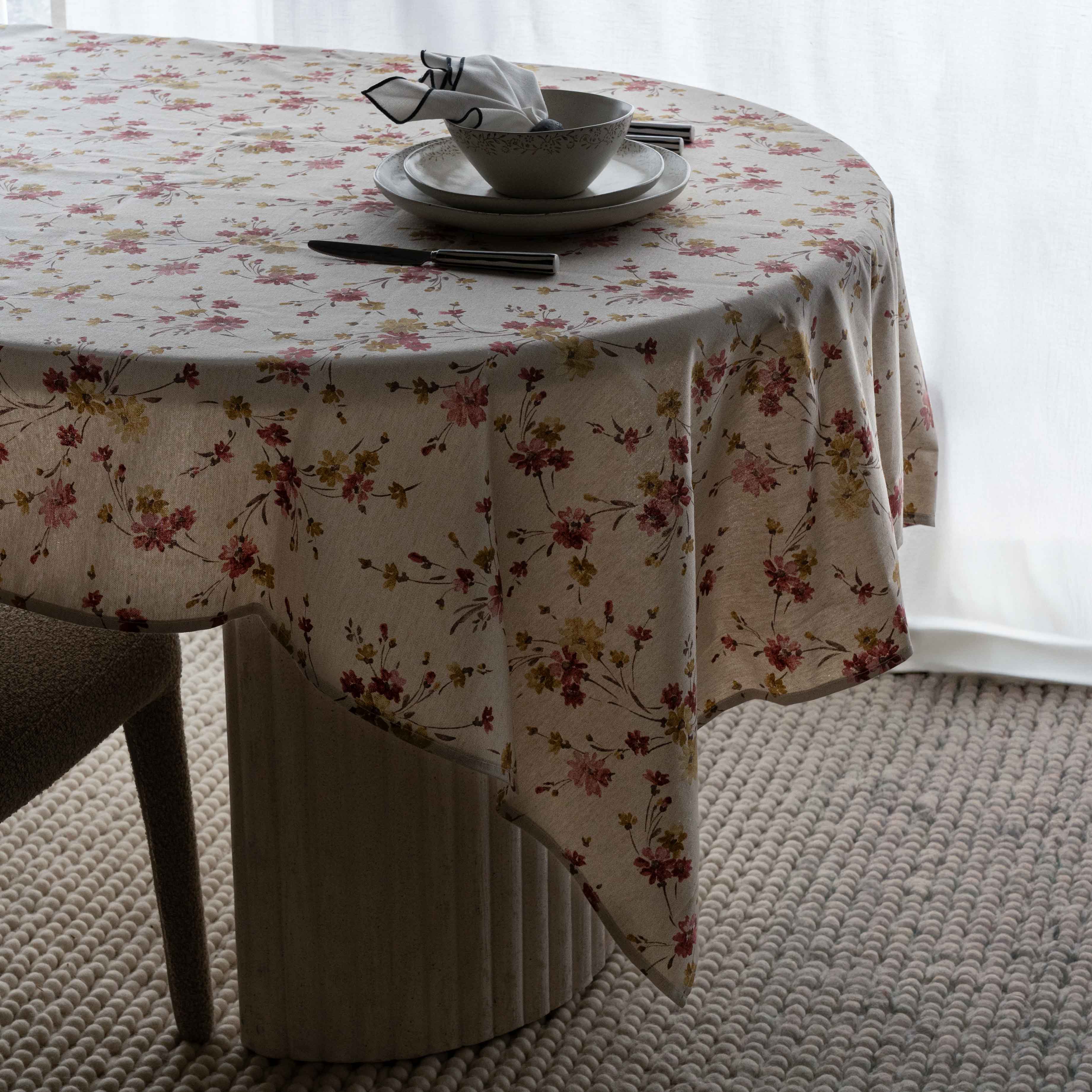 Floral Whimsy Table Cloth