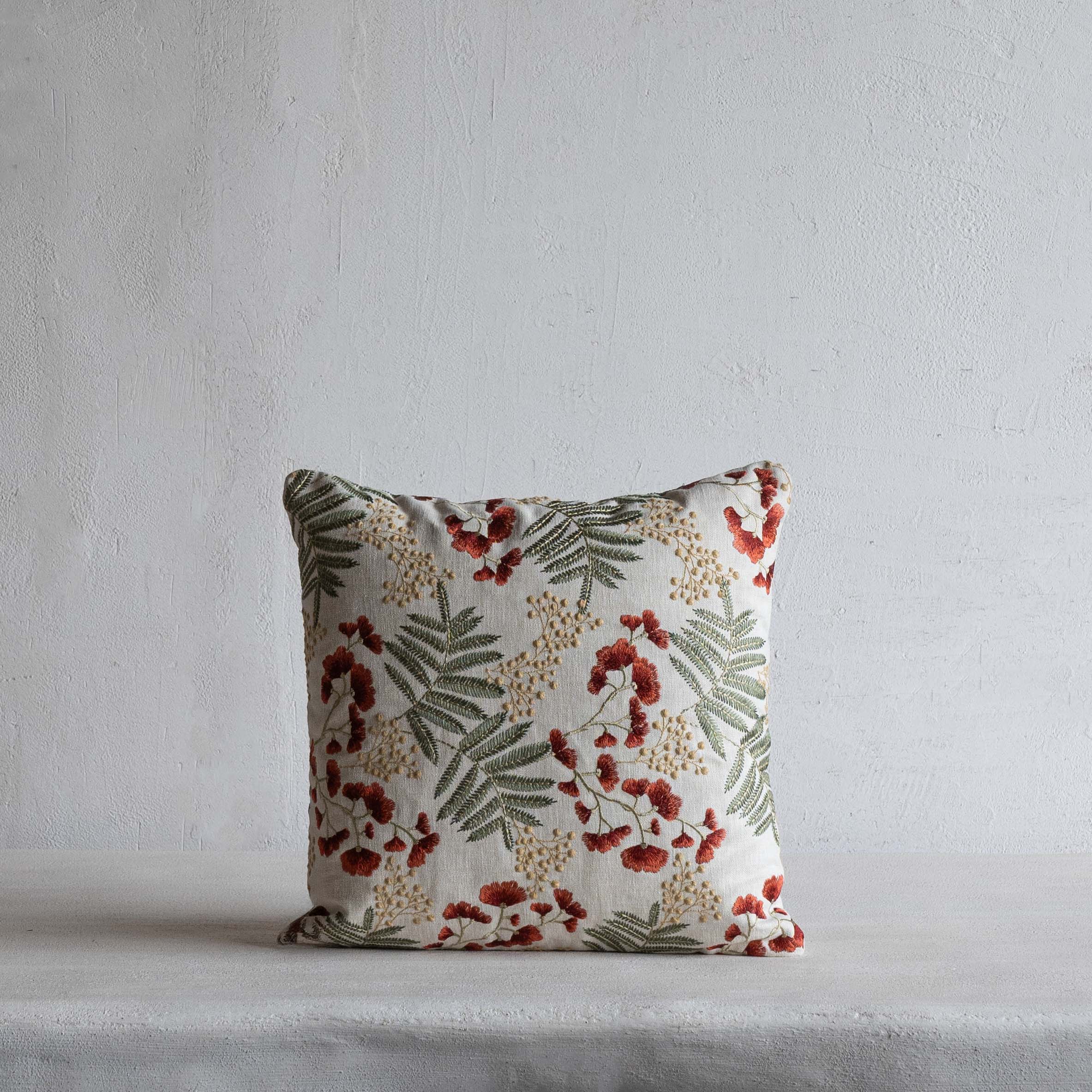 Floral Fern Cushion Cover