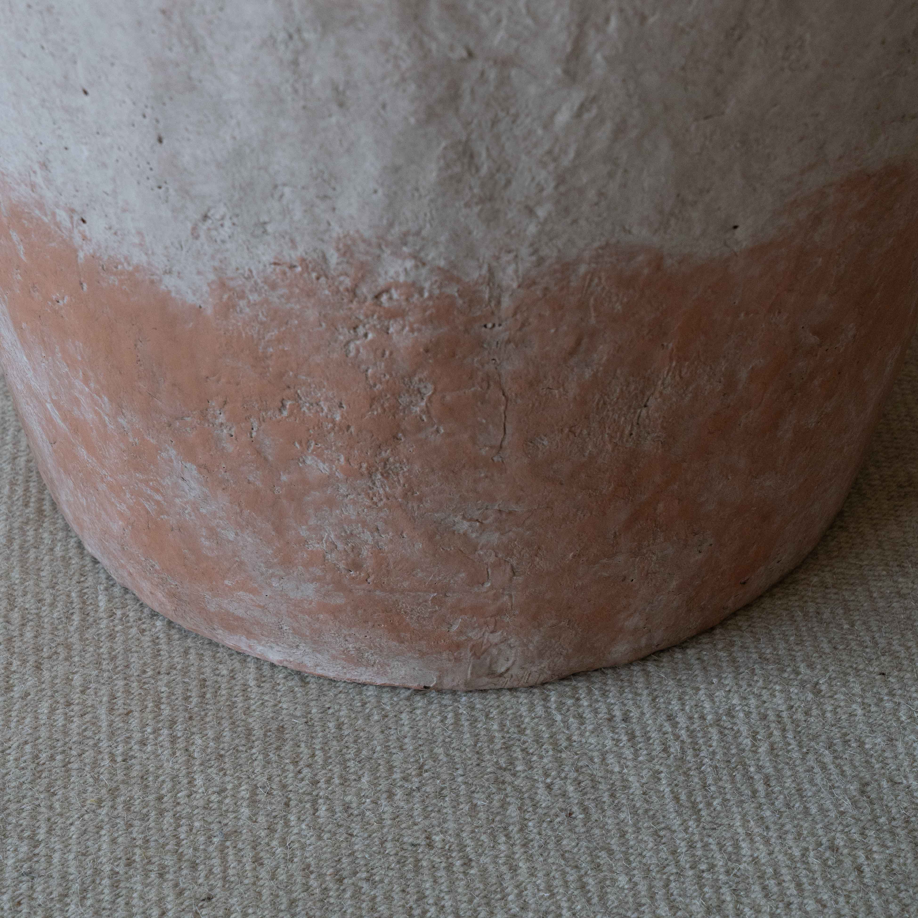 Rustica Beige Clay Castle Red Concrete Planter Pot | Tree Pot