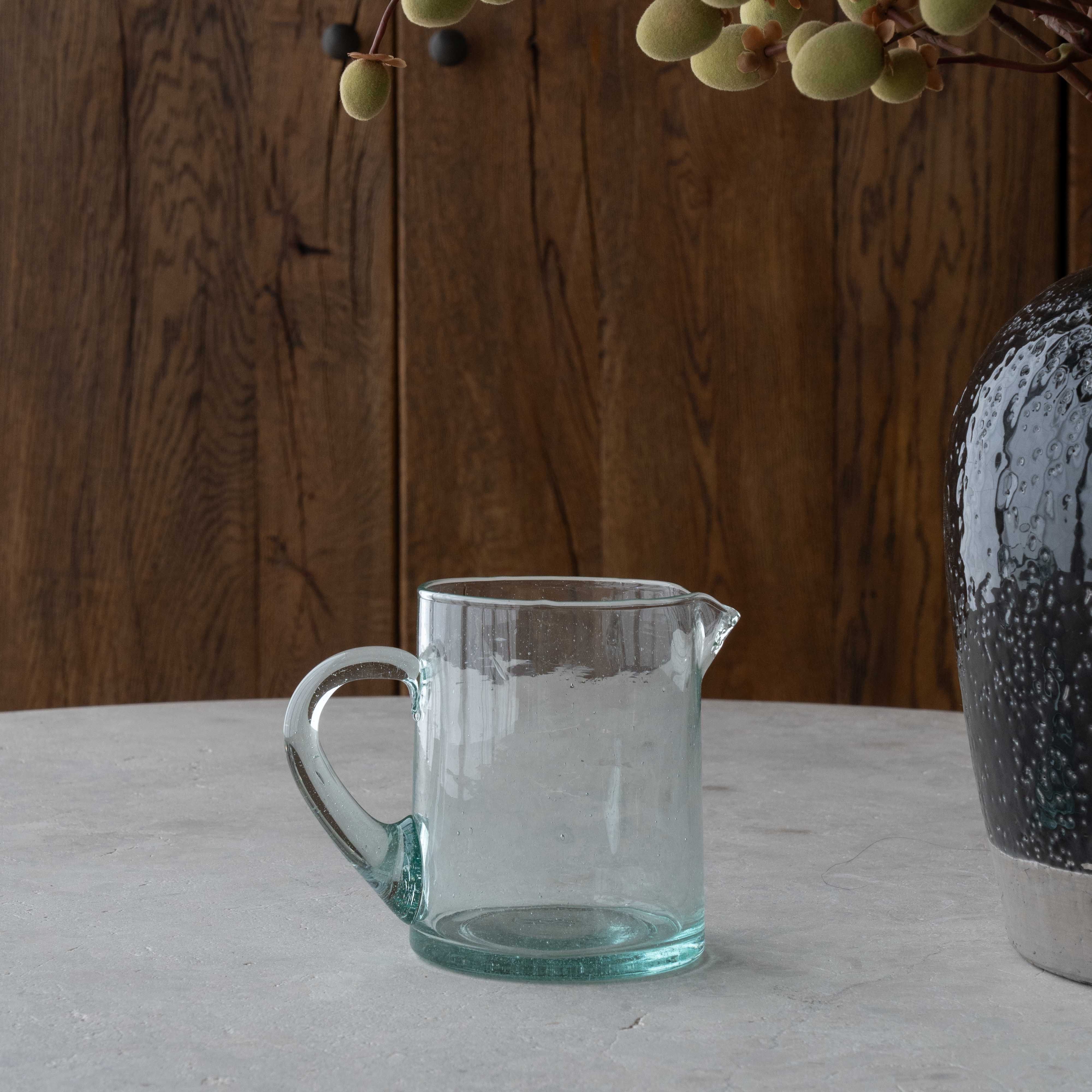 Classic Decorative Small Glass Water Jug | Jar