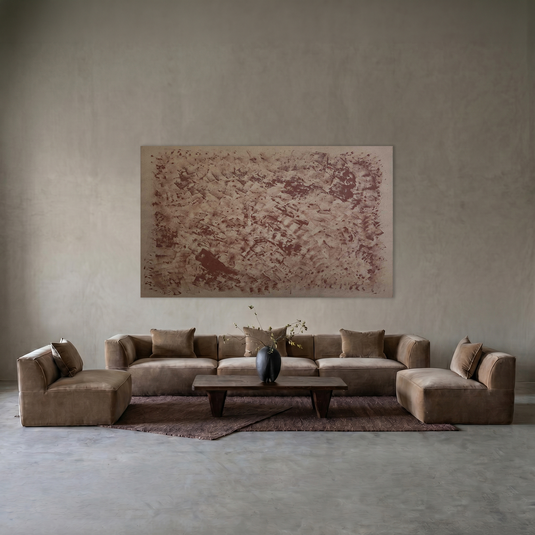 Ezra Modern Velvet Sectional | Modular Sofa - Mustard