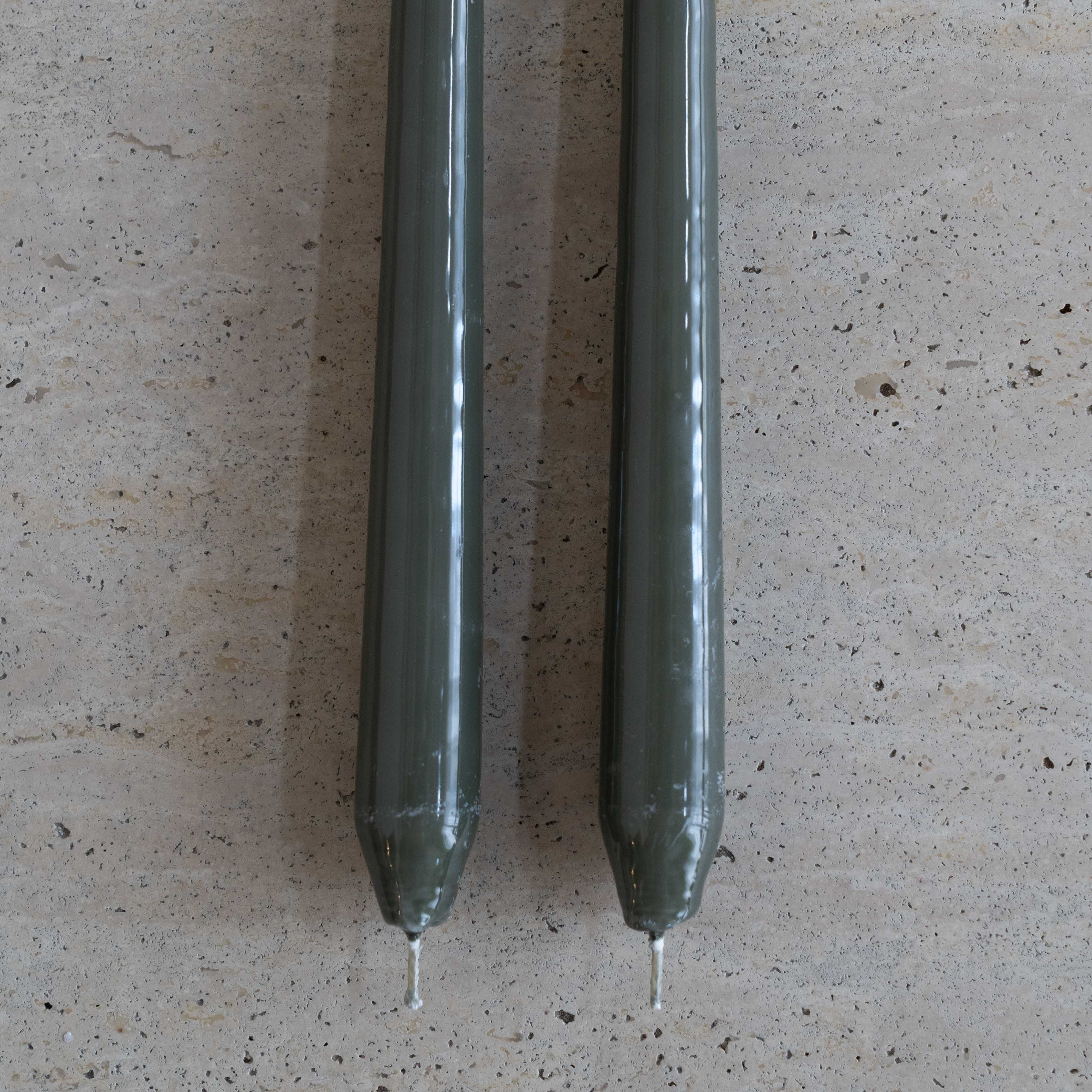 مجموعة شموع زينيا النحاسية البنية غير المعطرة (4 قطع) 