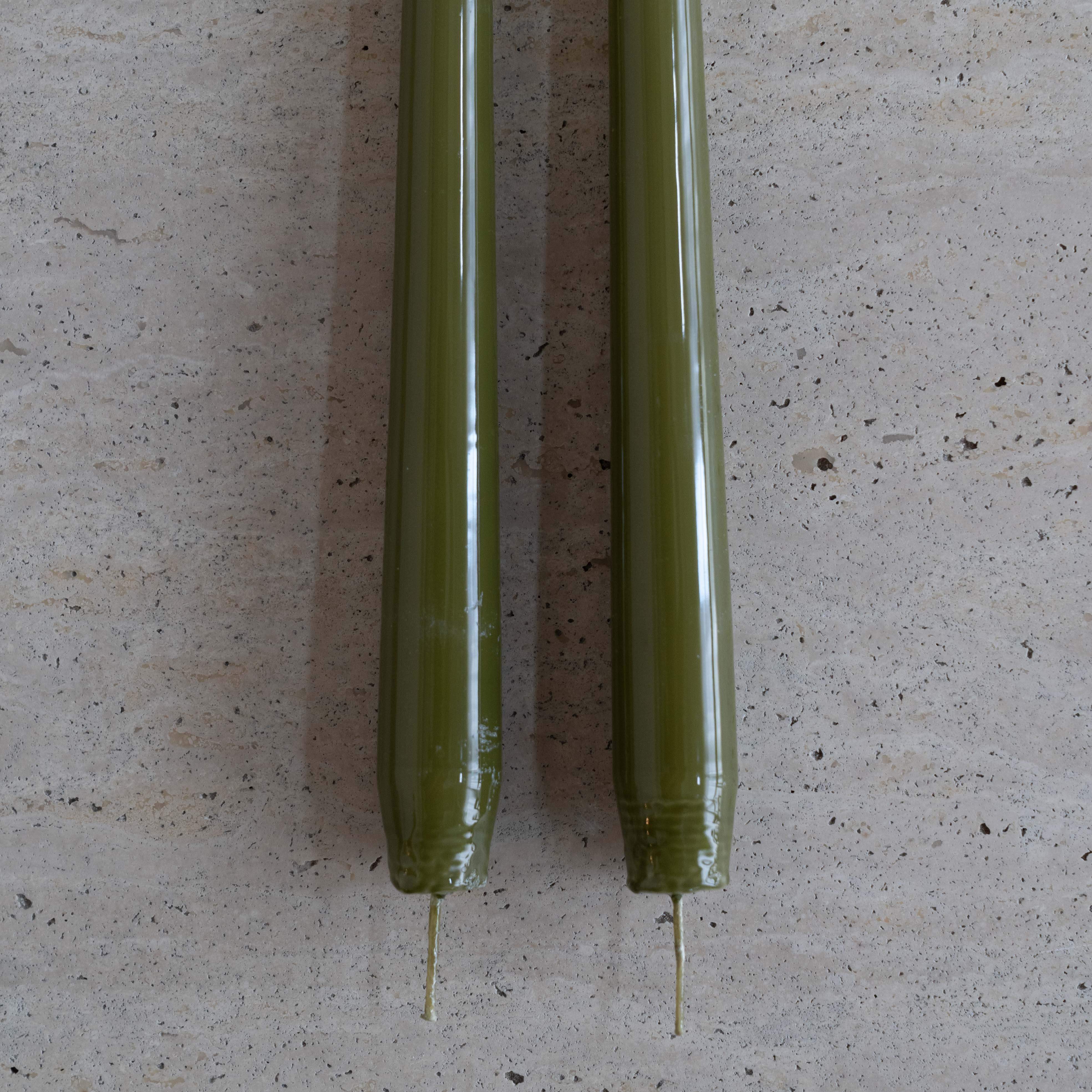 مجموعة شموع زينيا النحاسية البنية غير المعطرة (4 قطع) 