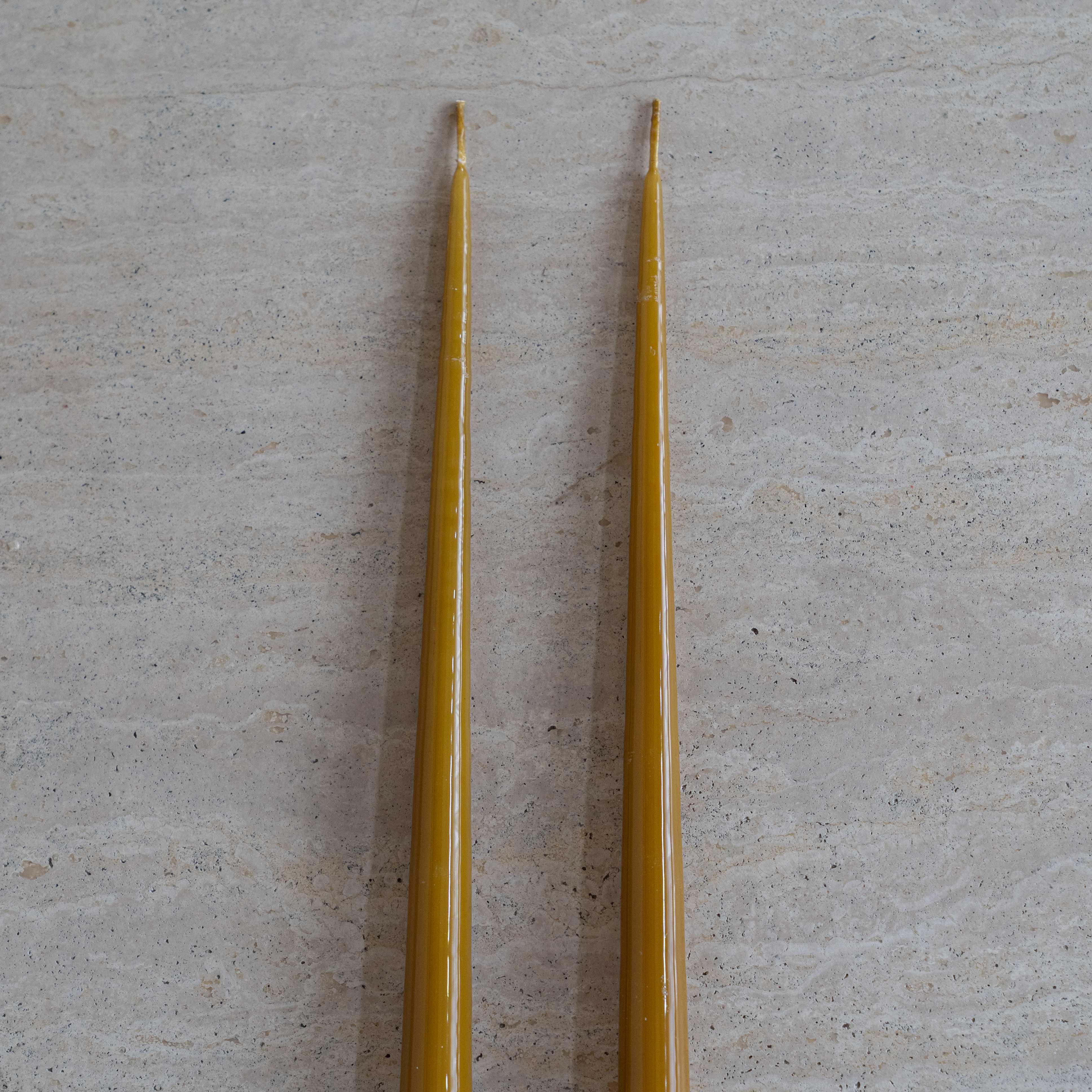 مجموعة شموع زينيا النحاسية البنية غير المعطرة (4 قطع) 