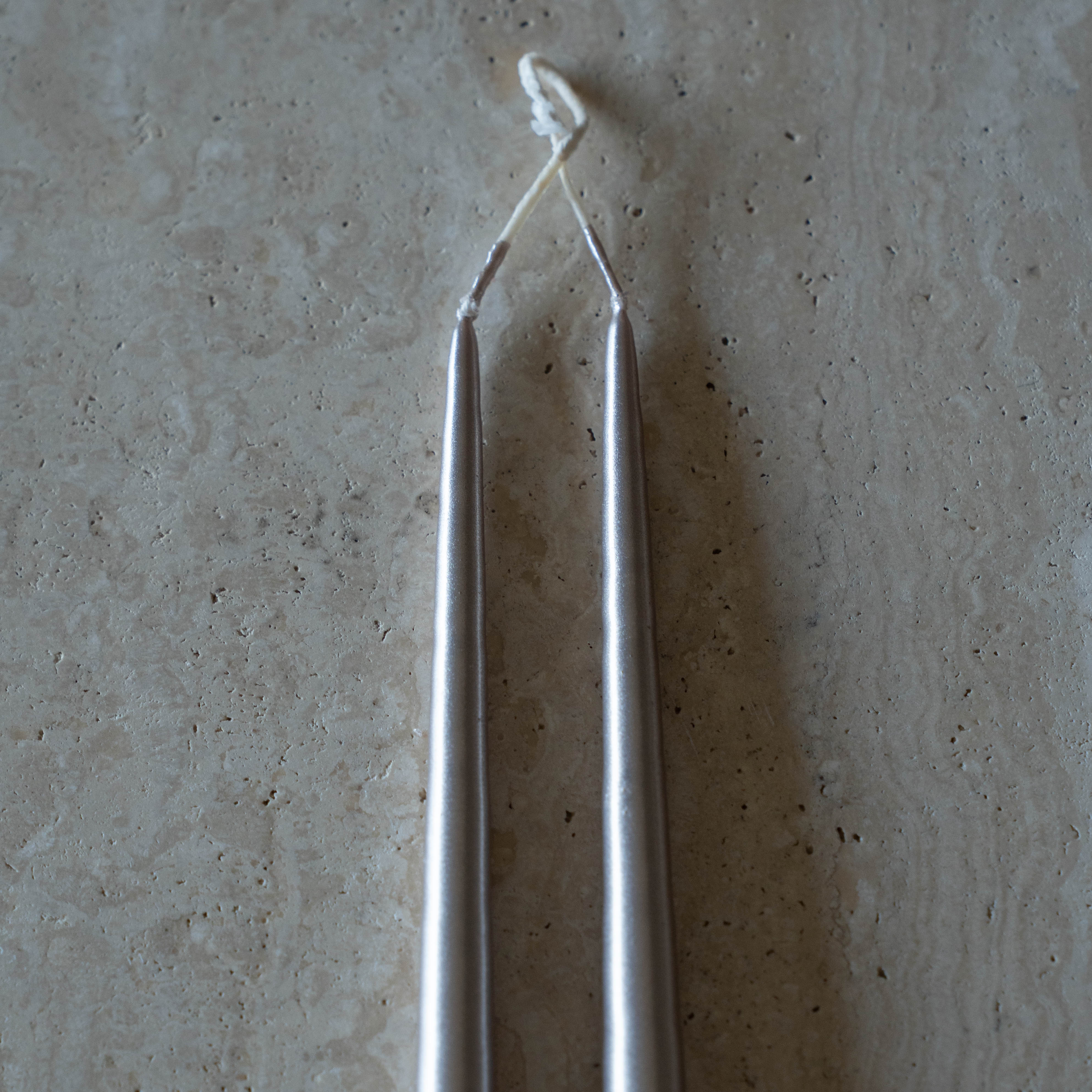 Glow Mist Candle - GREY-SILVER - SET OF 2