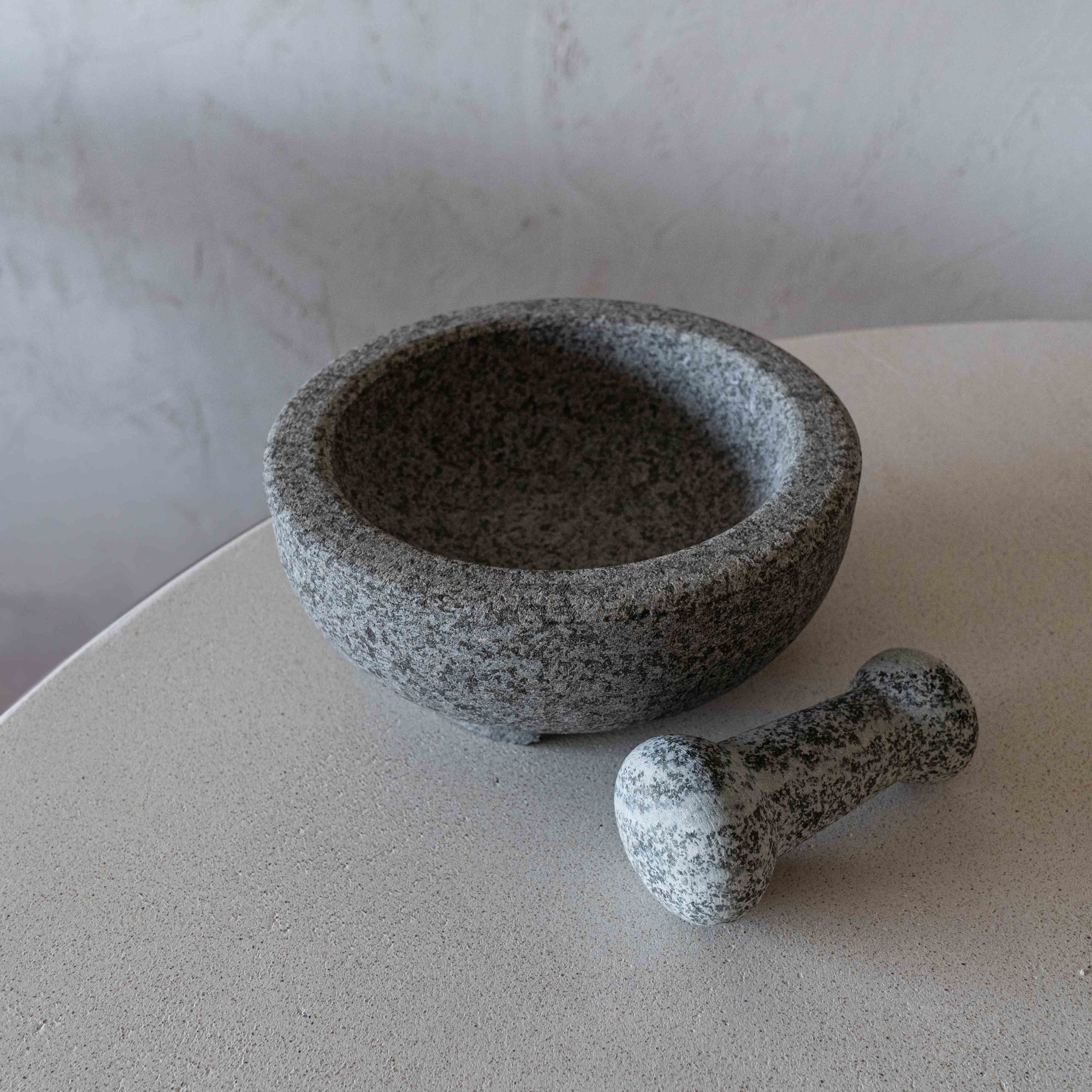 Natural Granite Mortar & Pestle - Large -  - WS Living - UAE Wood and steel Furnitures Stores in Dubai