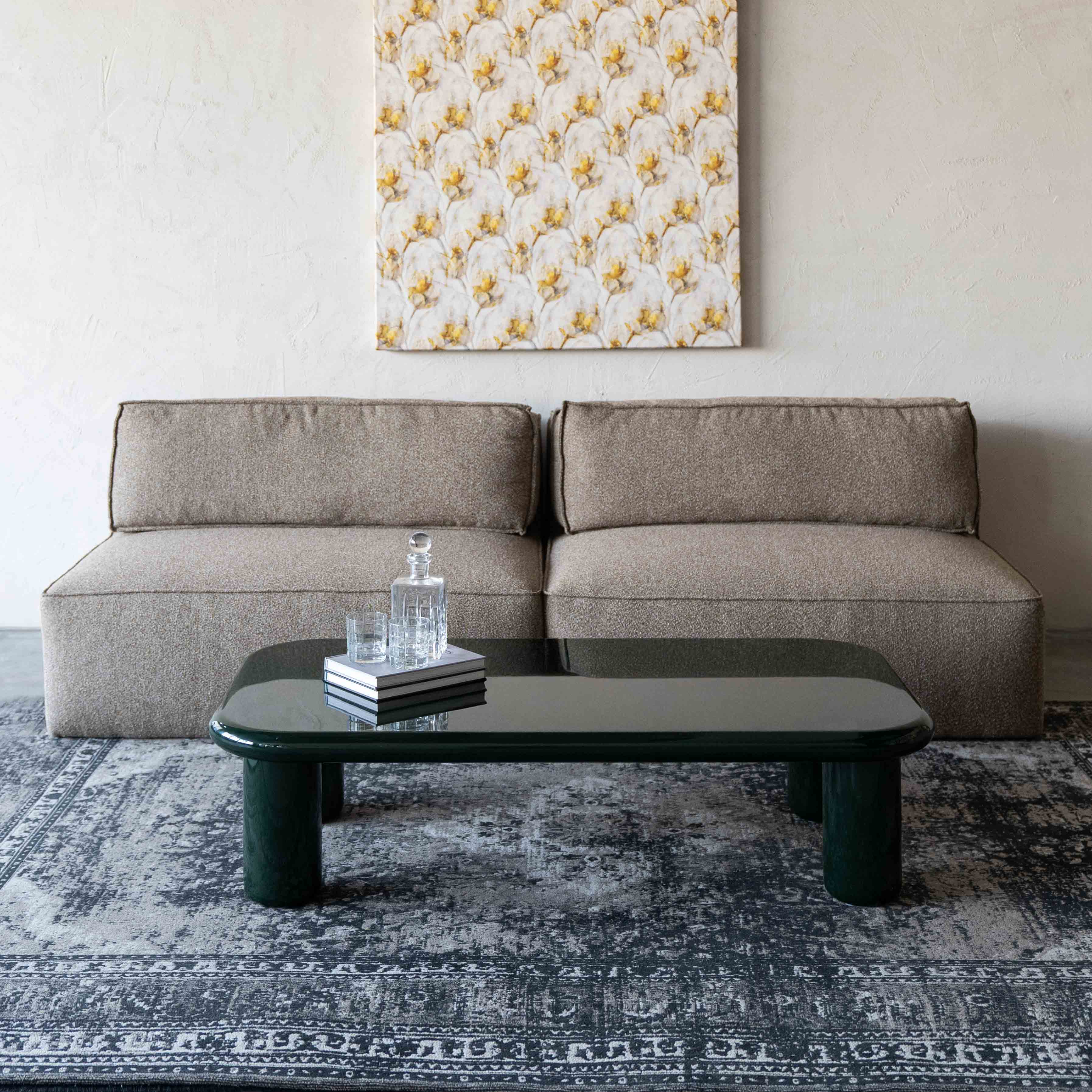 Athena Green Modern Rectangle Coffee Table - 988A1.4 - BC151