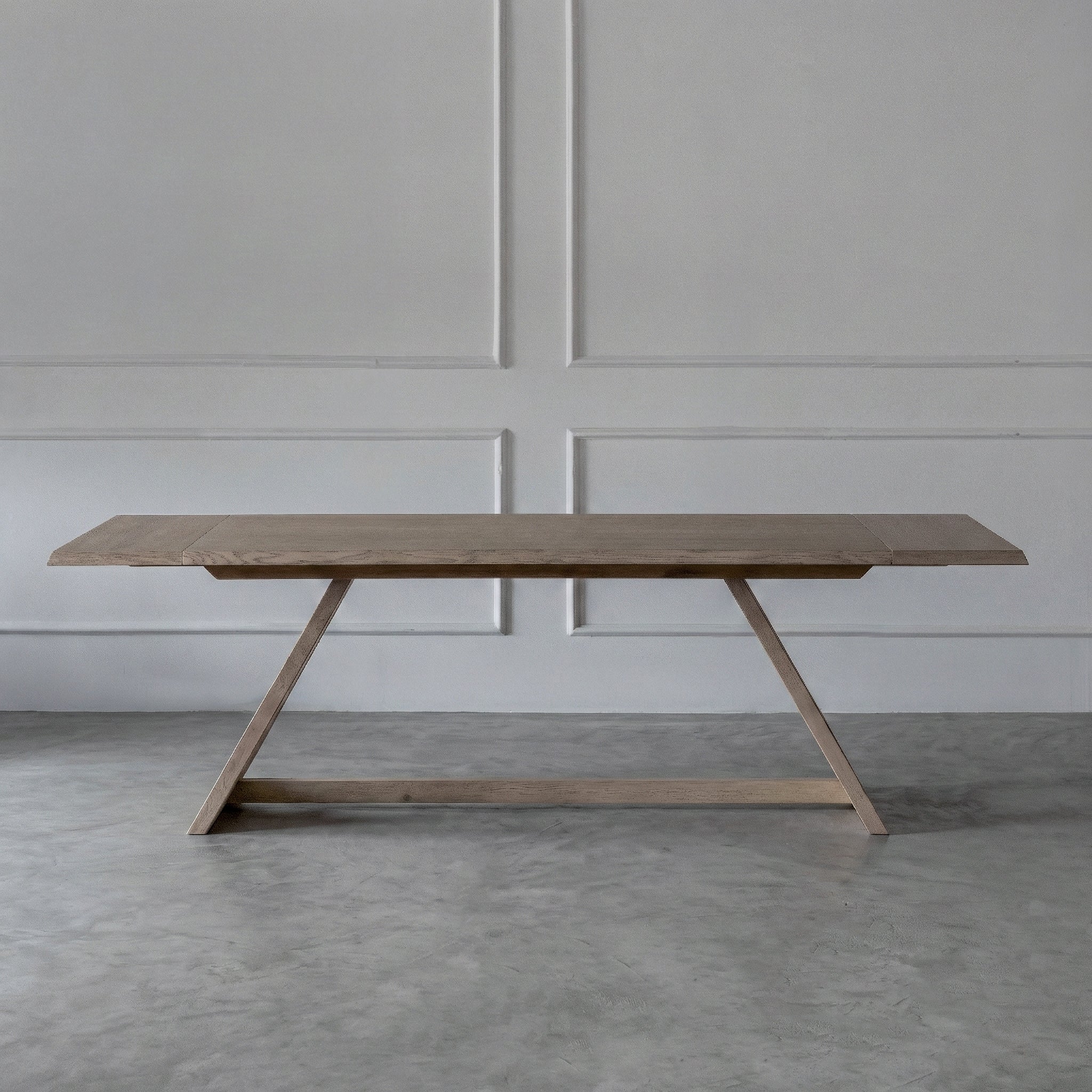 طاولة طعام مستطيلة من الخشب الصلب من هيكاري 