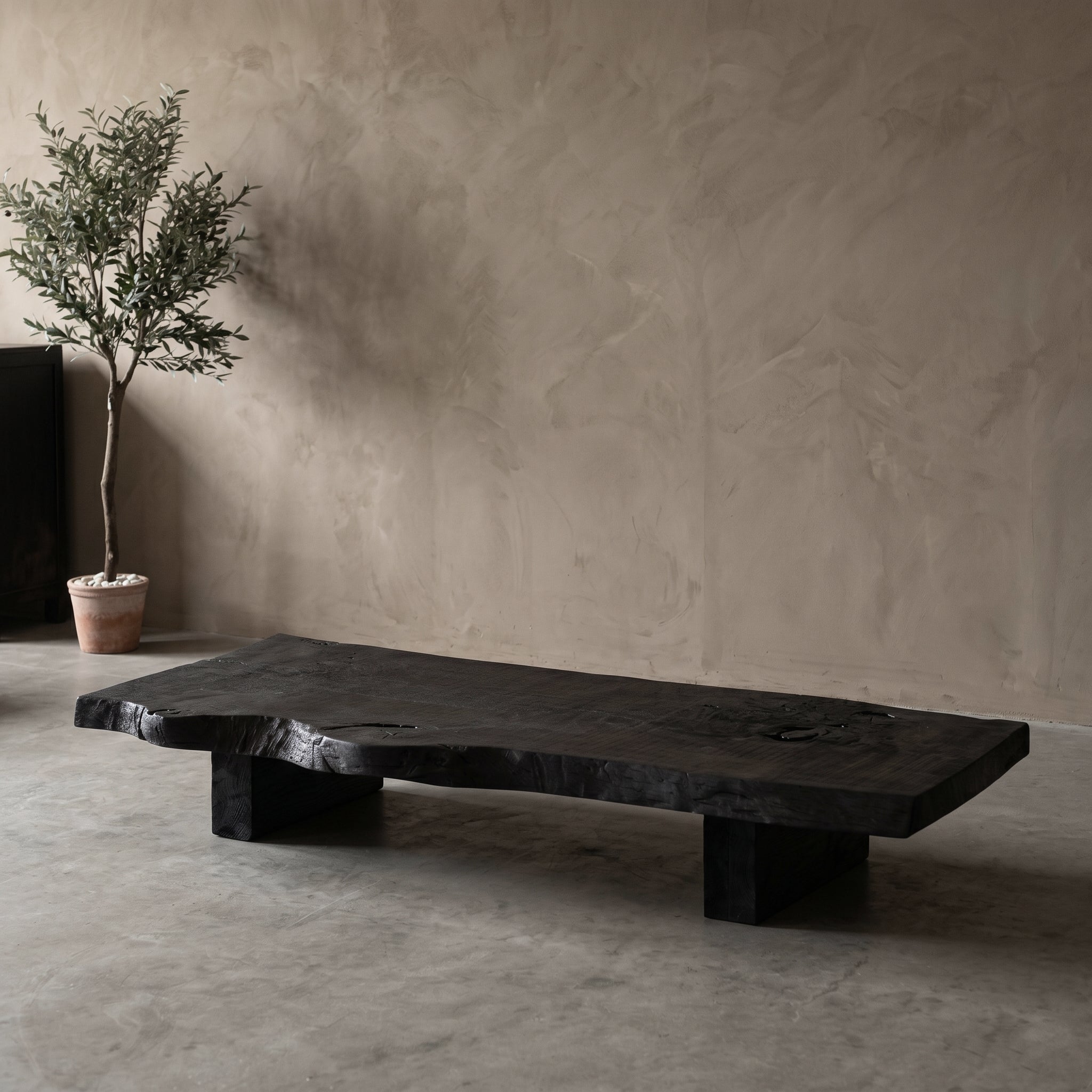 Ikou Organic Shape Japanese Wabi-Sabi Coffee Table