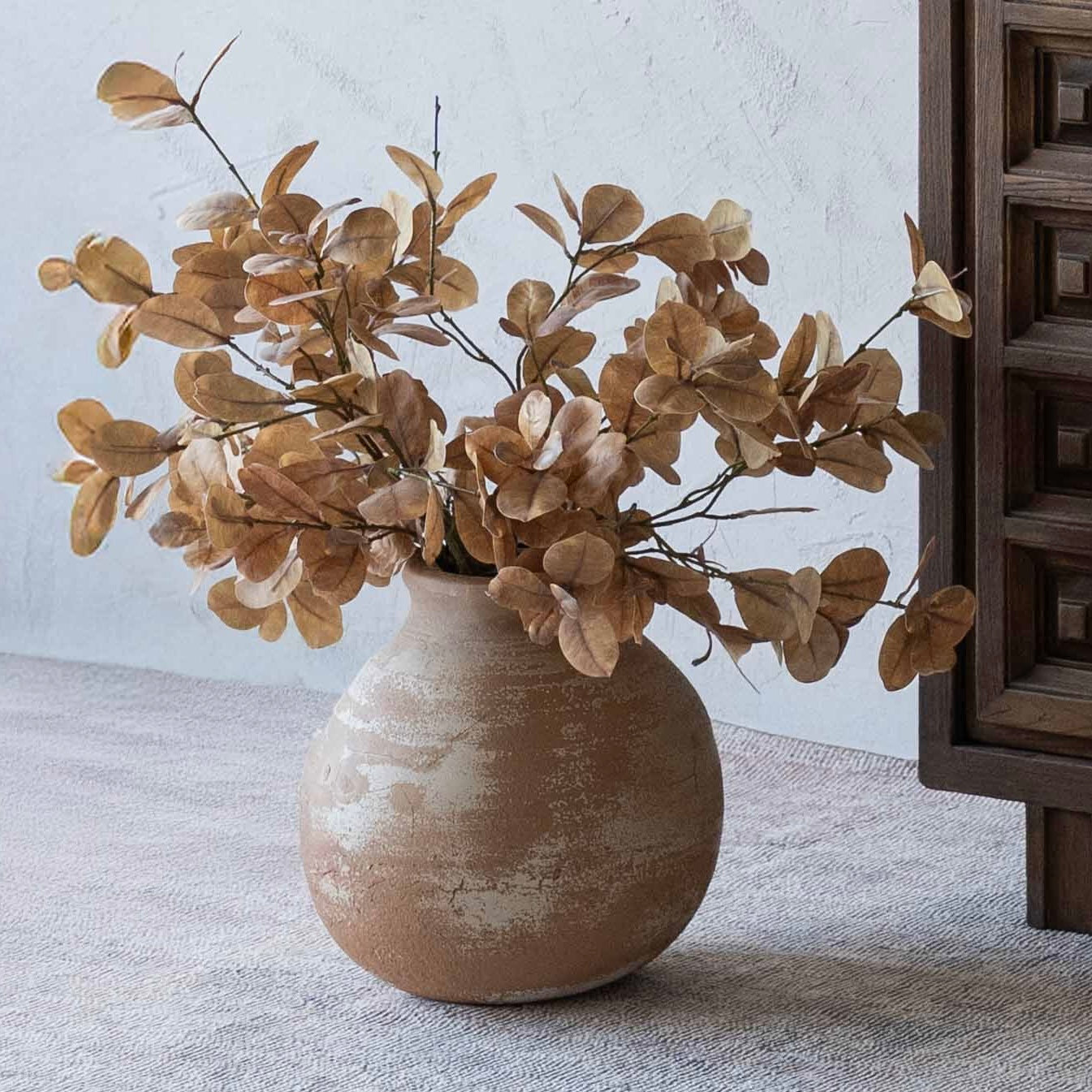 Dusty Laurel Beige Silk Flourish Artificial Flower
