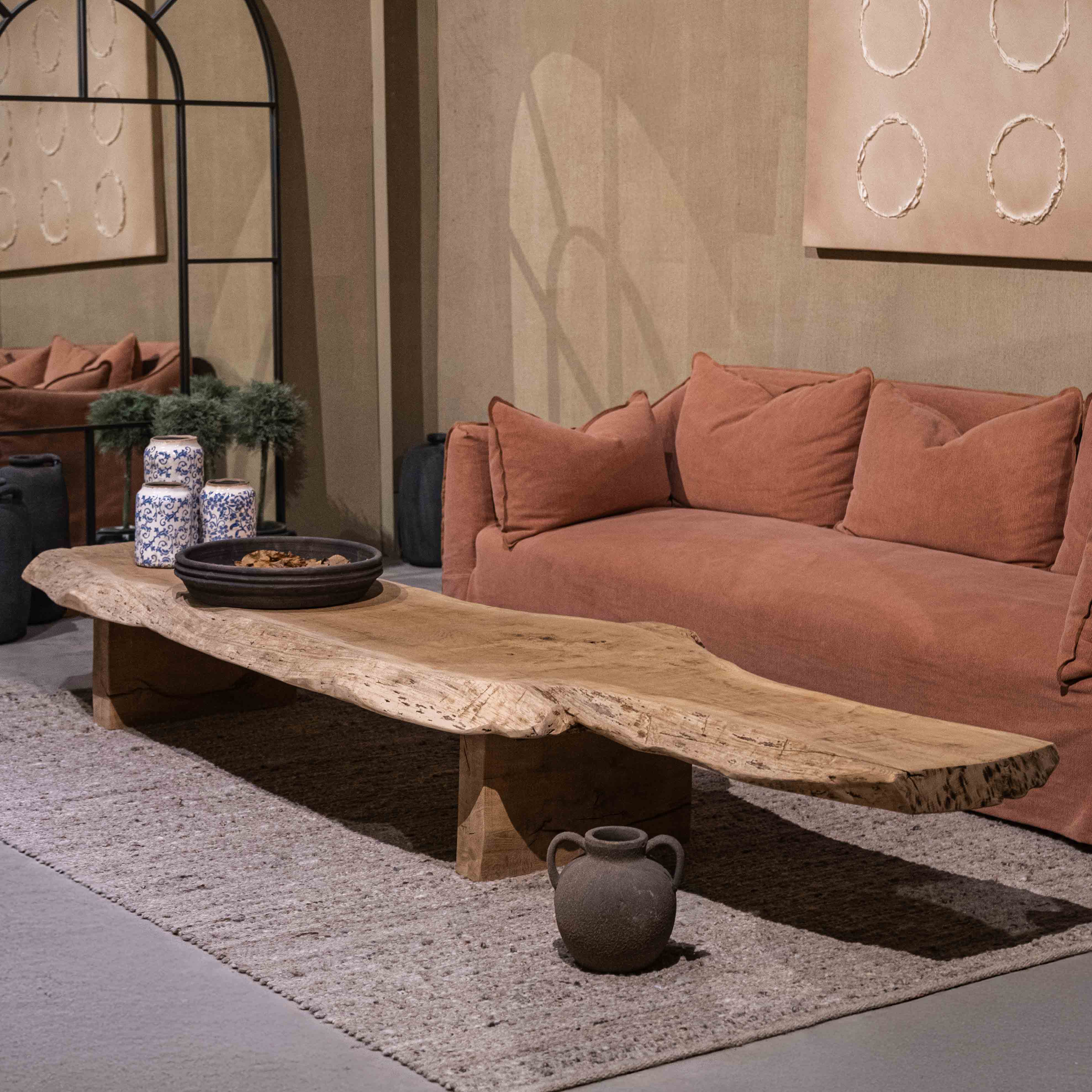 Mizu - Ikou Organic Shape Japanese Wabi-Sabi Coffee Table - Coffee Tables - WS Living Furniture  Furniture Store in Dubai