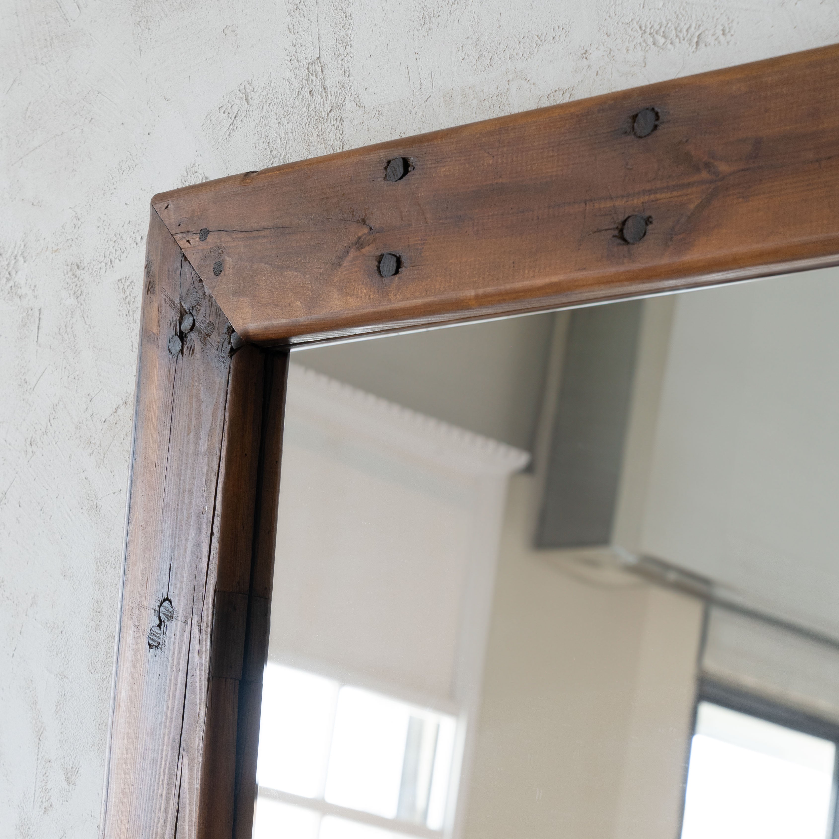 Ikou Wooden Floor Mirror  - WS Living - UAE - Floor Mirror Wood and steel Furnitures - Dubai