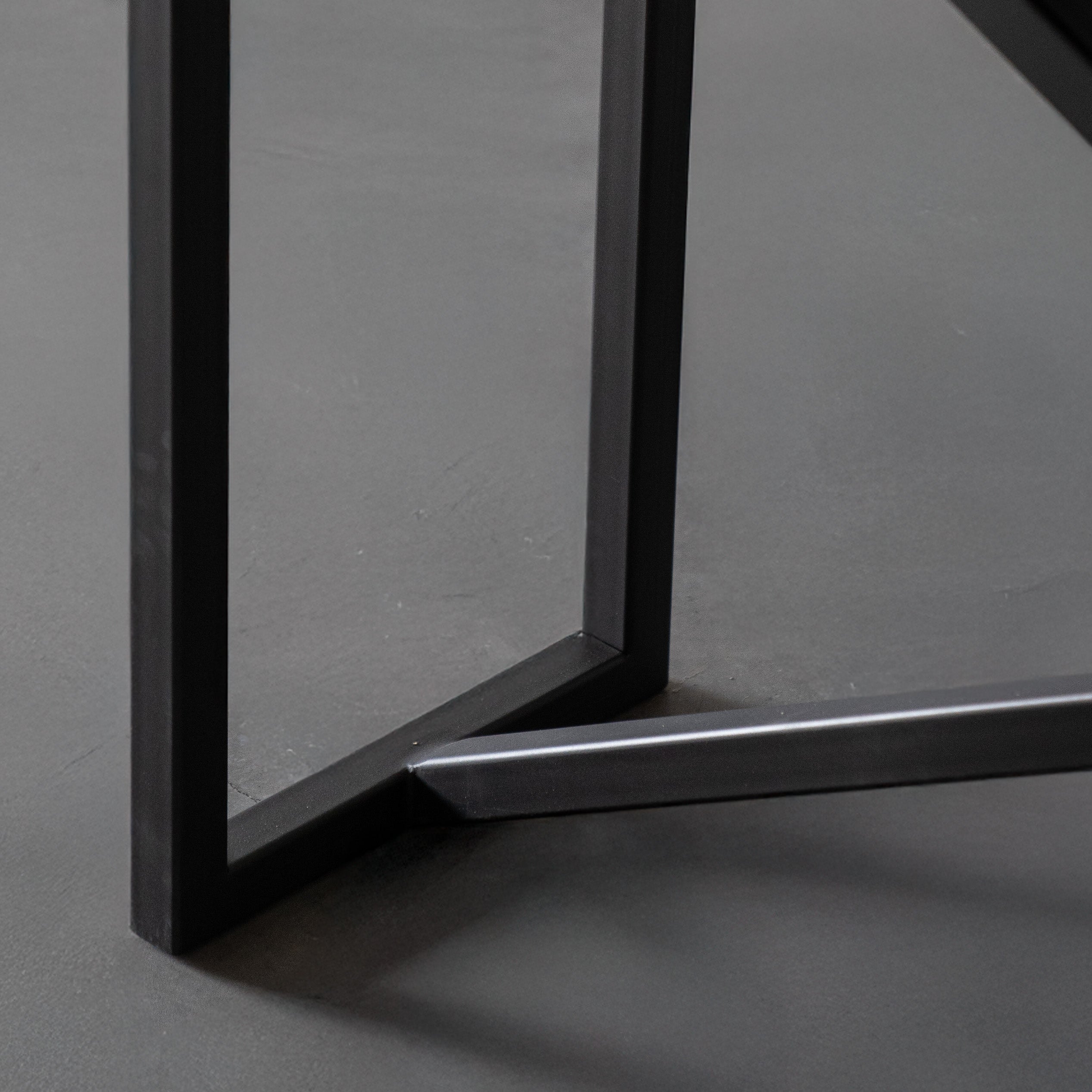 Nordic - Dark Wood Industrial 
Console Table - Dark Wood