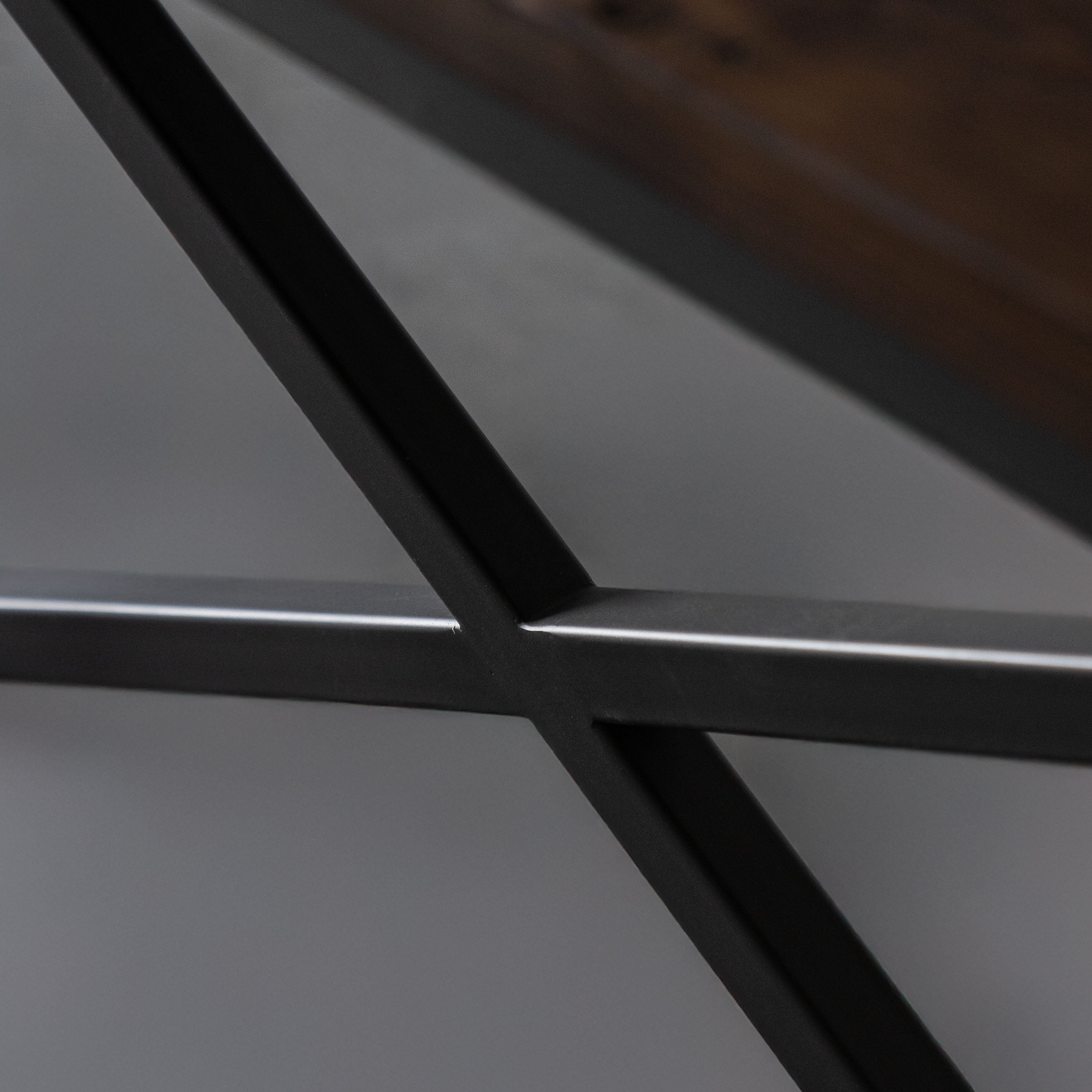 Nordic - Dark Wood Industrial 
Console Table - Dark Wood
