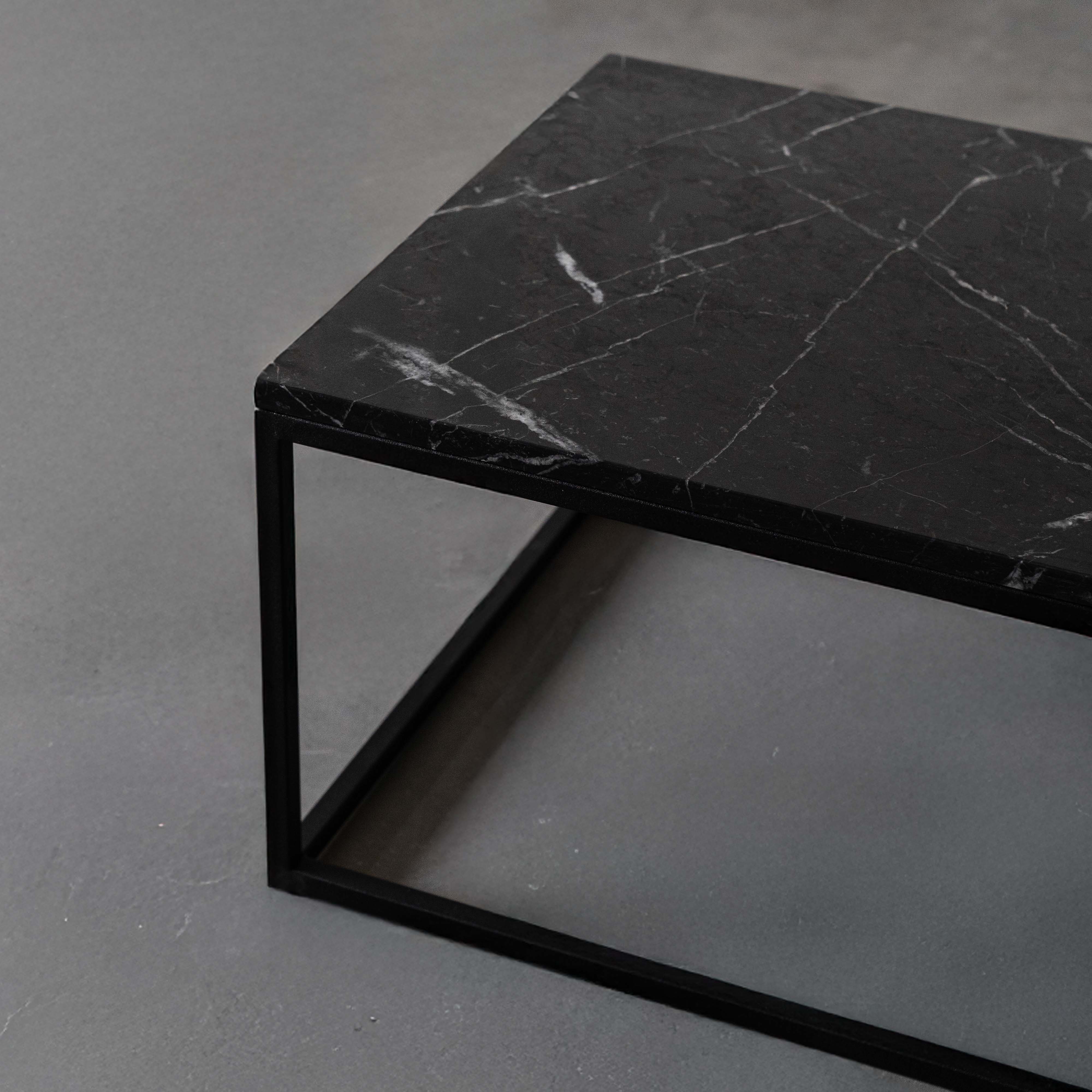 Marquina Flow Rectangle Marble Coffee Table