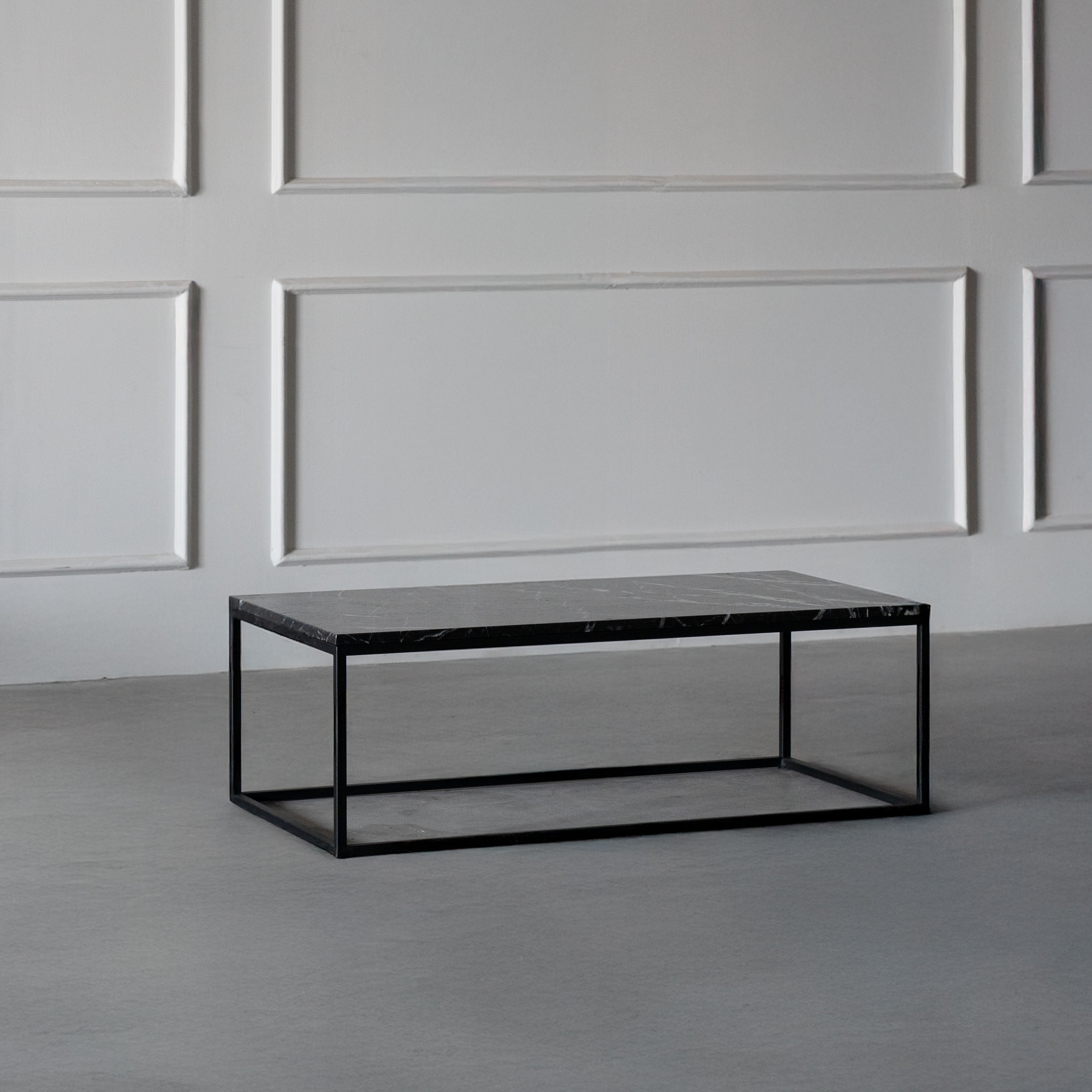 Marquina Flow Rectangle Marble Coffee Table