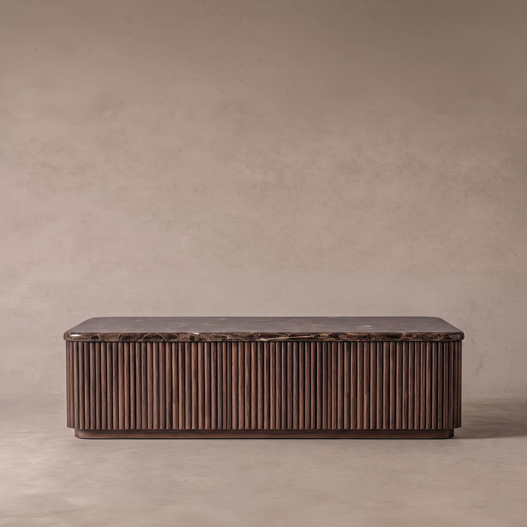 Infinity Dark Emprador Marble Coffee Table - Rectangle