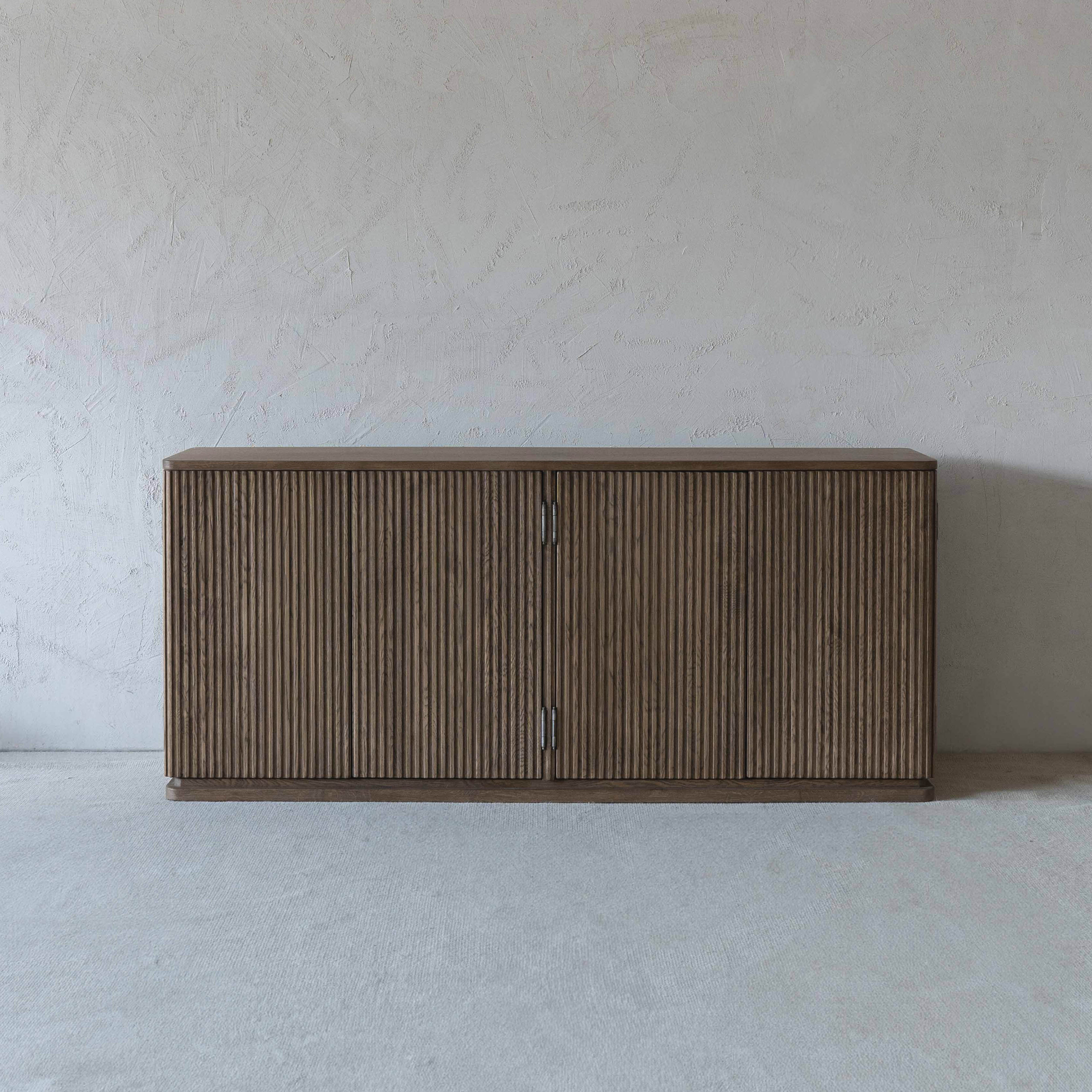 Jessa Solid Oak Wood Modern Sideboard | Storage Cabinet