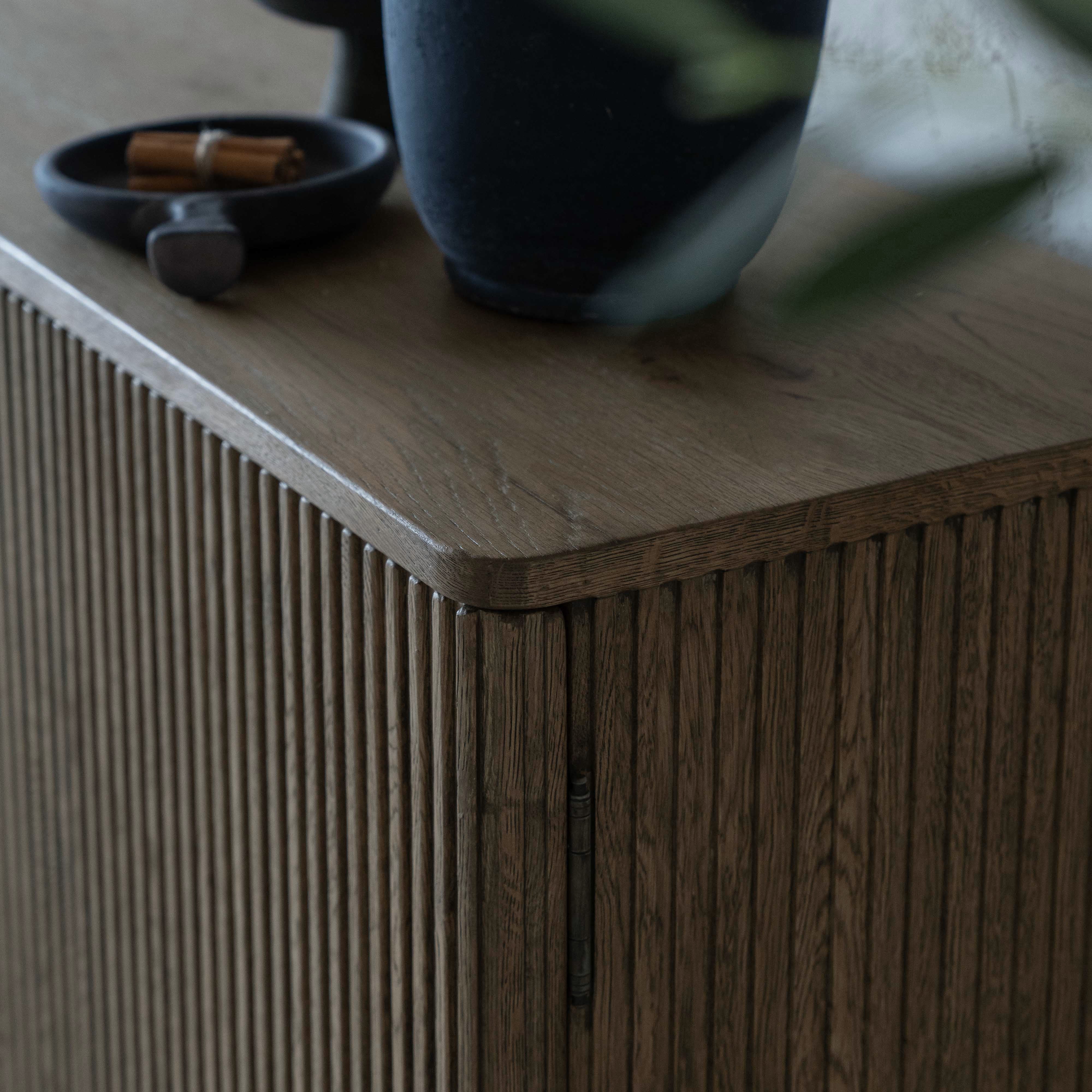 Jessa Solid Oak Wood Modern Sideboard | Storage Cabinet