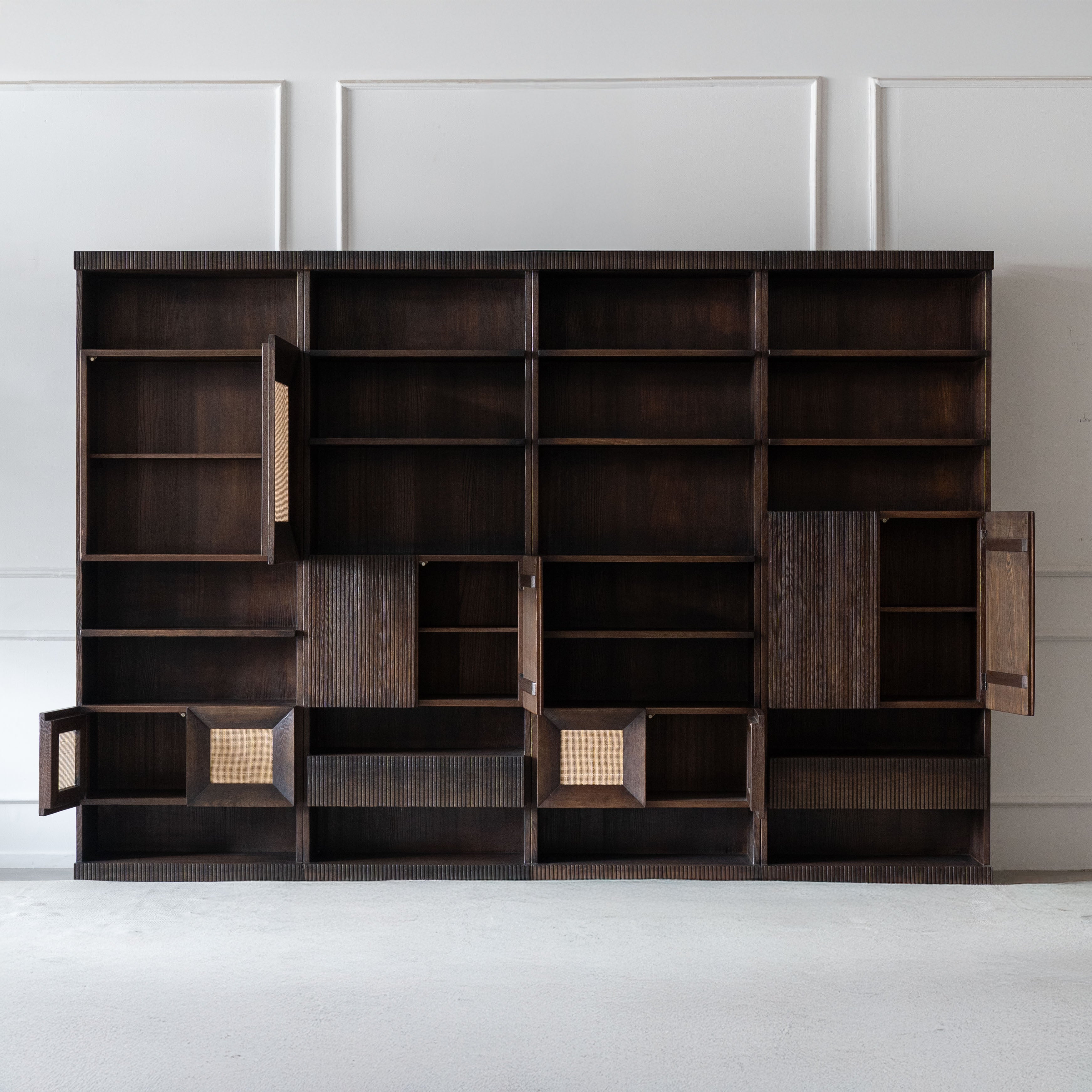 رف كتب كبير ووحدة تخزين رفوف واسعة من جيت 